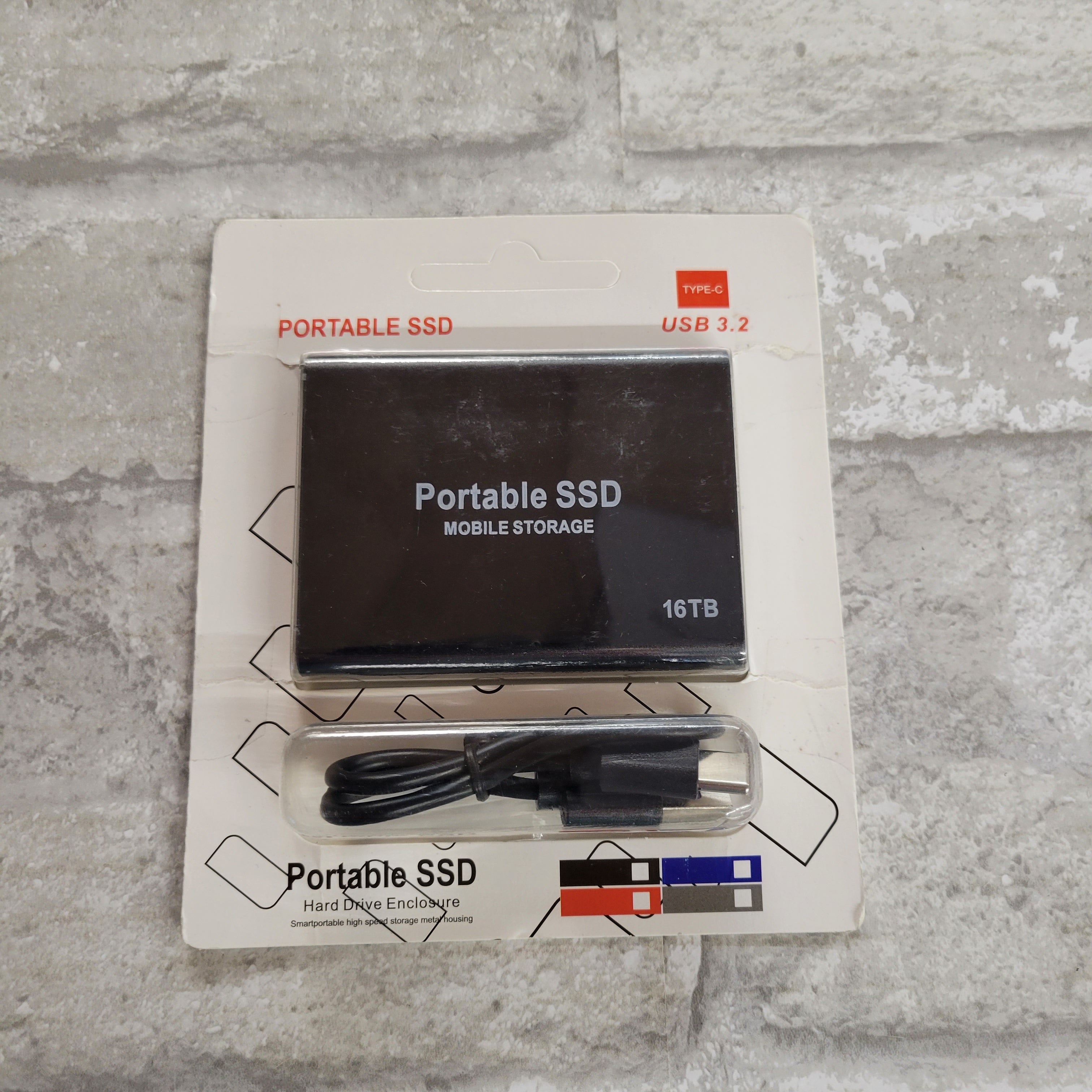 16TB Portable SSD USB 3.1 Type C (8046025965806)