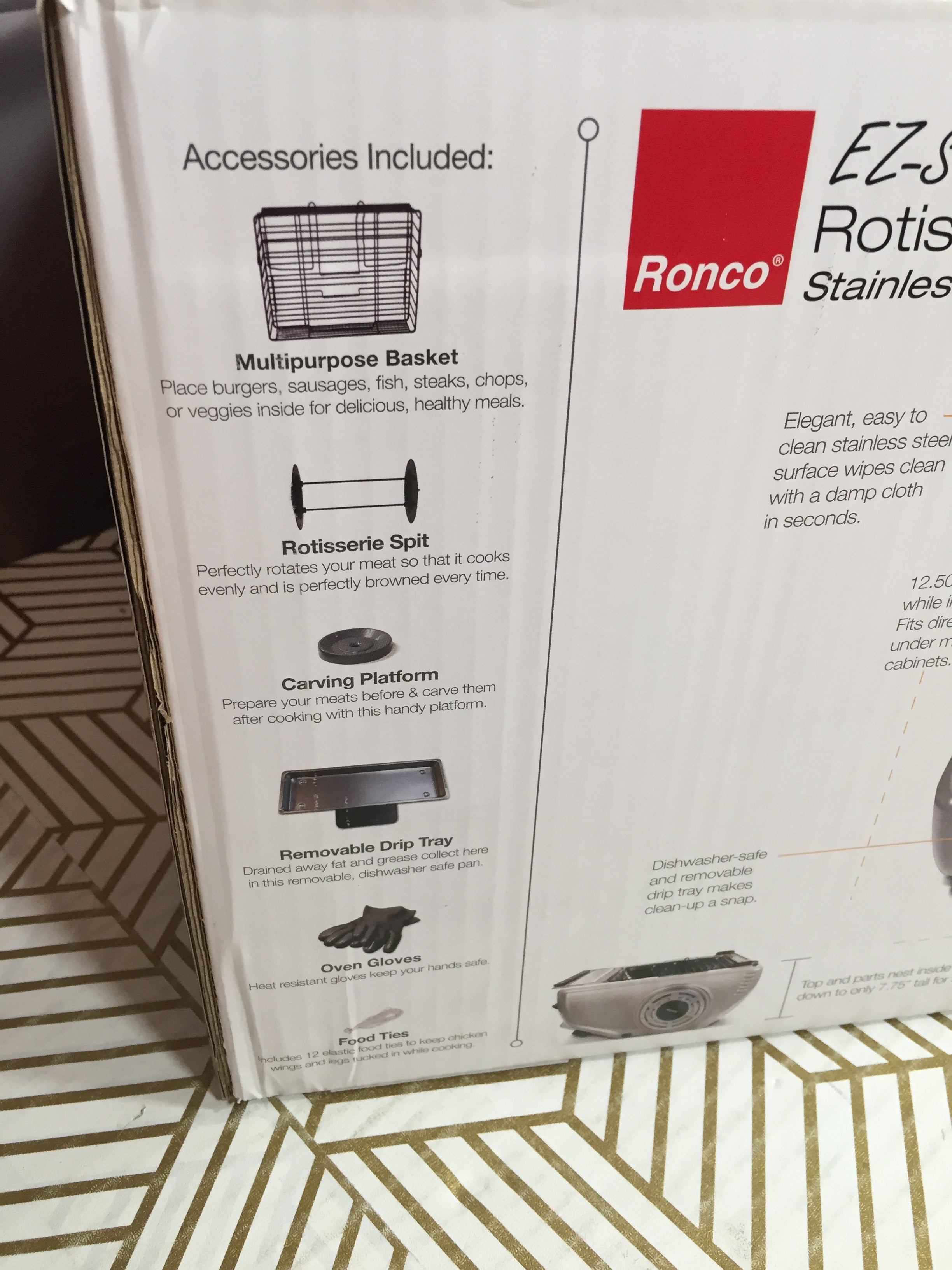 Ronco EZ-Store Rotisserie Oven Stainless Steel | ST5250SSGEN | SHIPS FREE *NIB* (8075830984942)