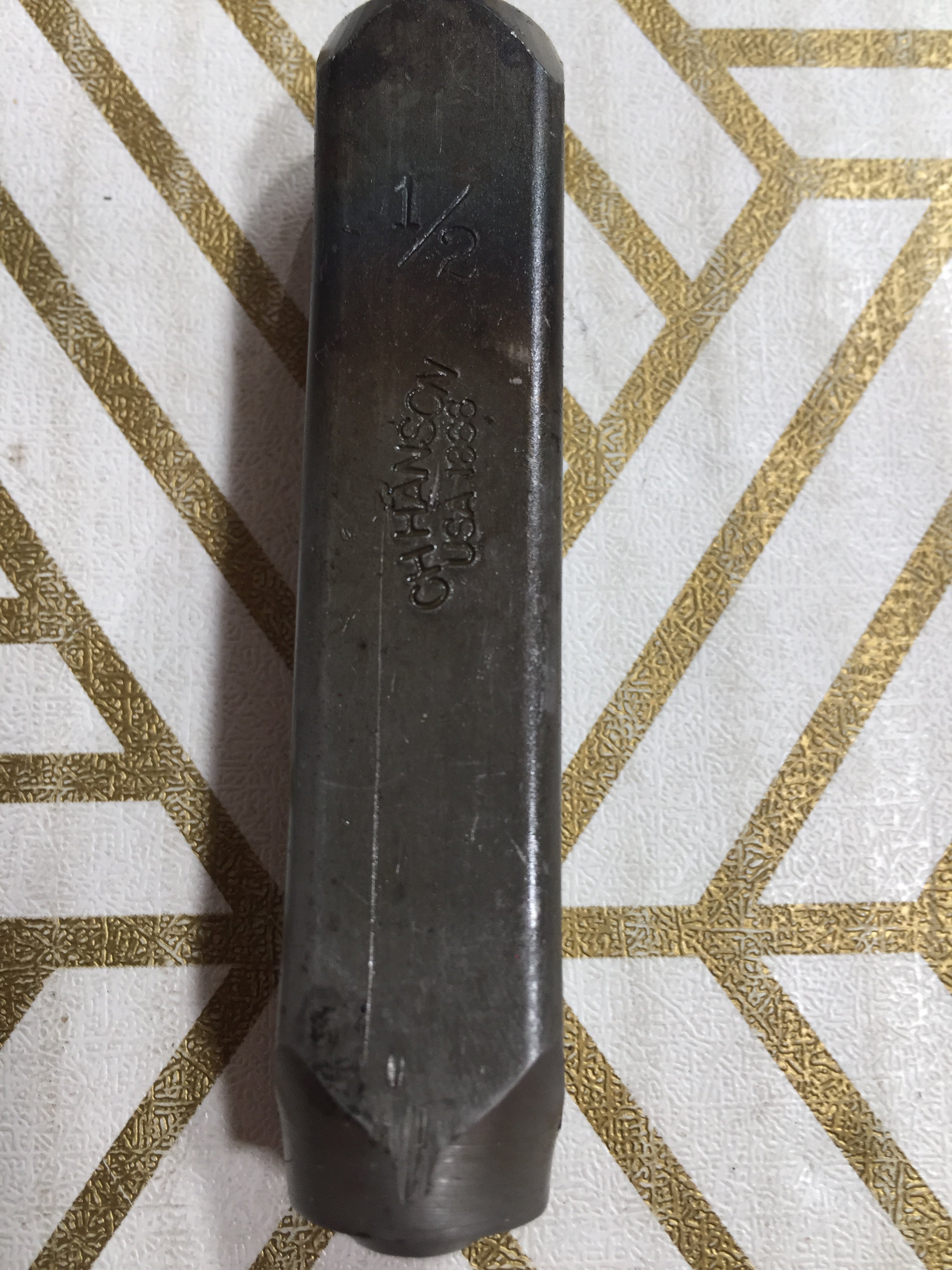 Vintage 1/2” Steel Metal Stamps Punch Numbers Die Stamping Set No's 1-10 (8120631853294)