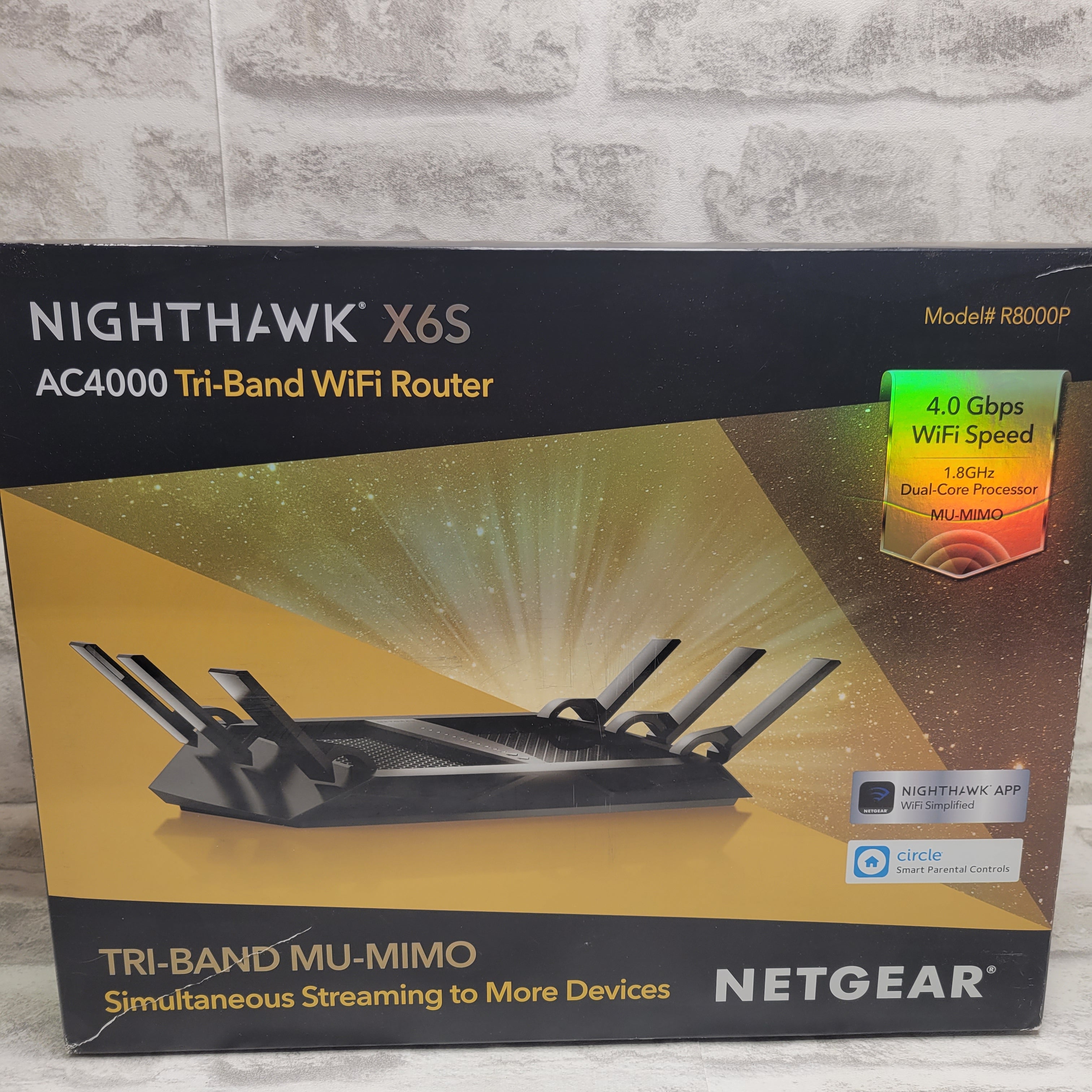 NETGEAR Nighthawk X6S Smart WiFi Router (R8000P) AC4000