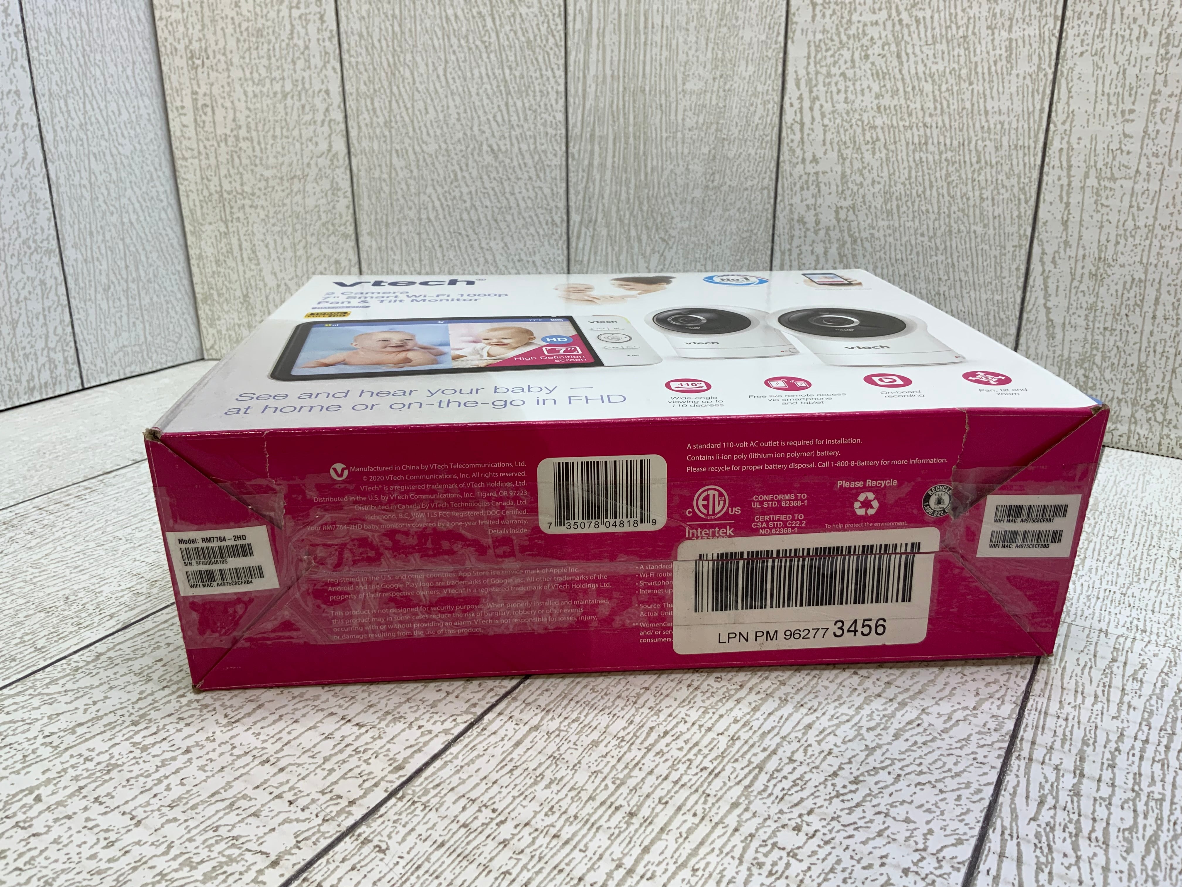 VTech RM77642HD 1080p Smart WiFi Remote Access 2 Camera BabyMonitor