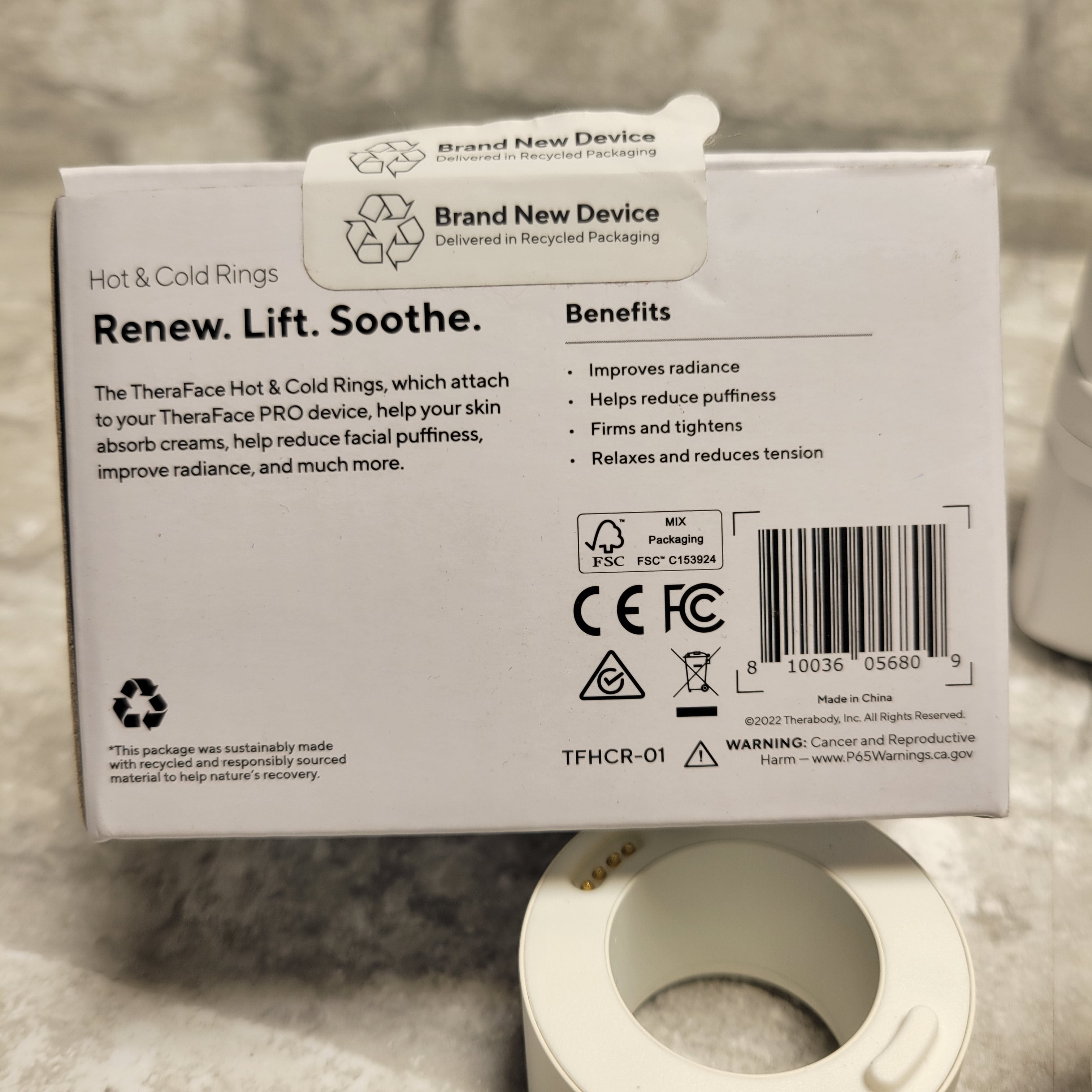 Therabody - TheraFace Hot & Cold Rings - White (8017096573166)