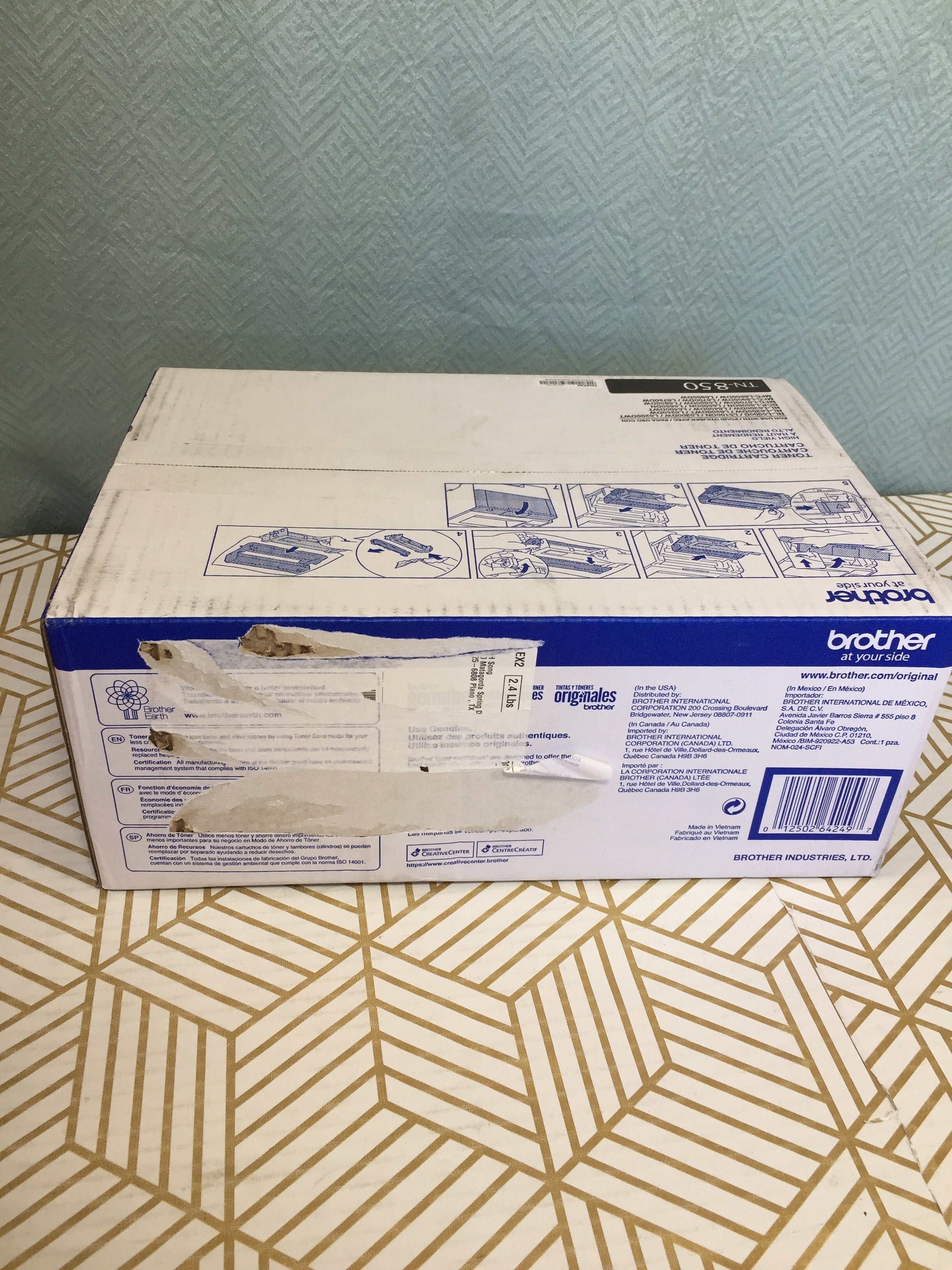 Brother Genuine High Yield Toner Cartridge, TN850 Black Toner *SEALED* (7883875221742)