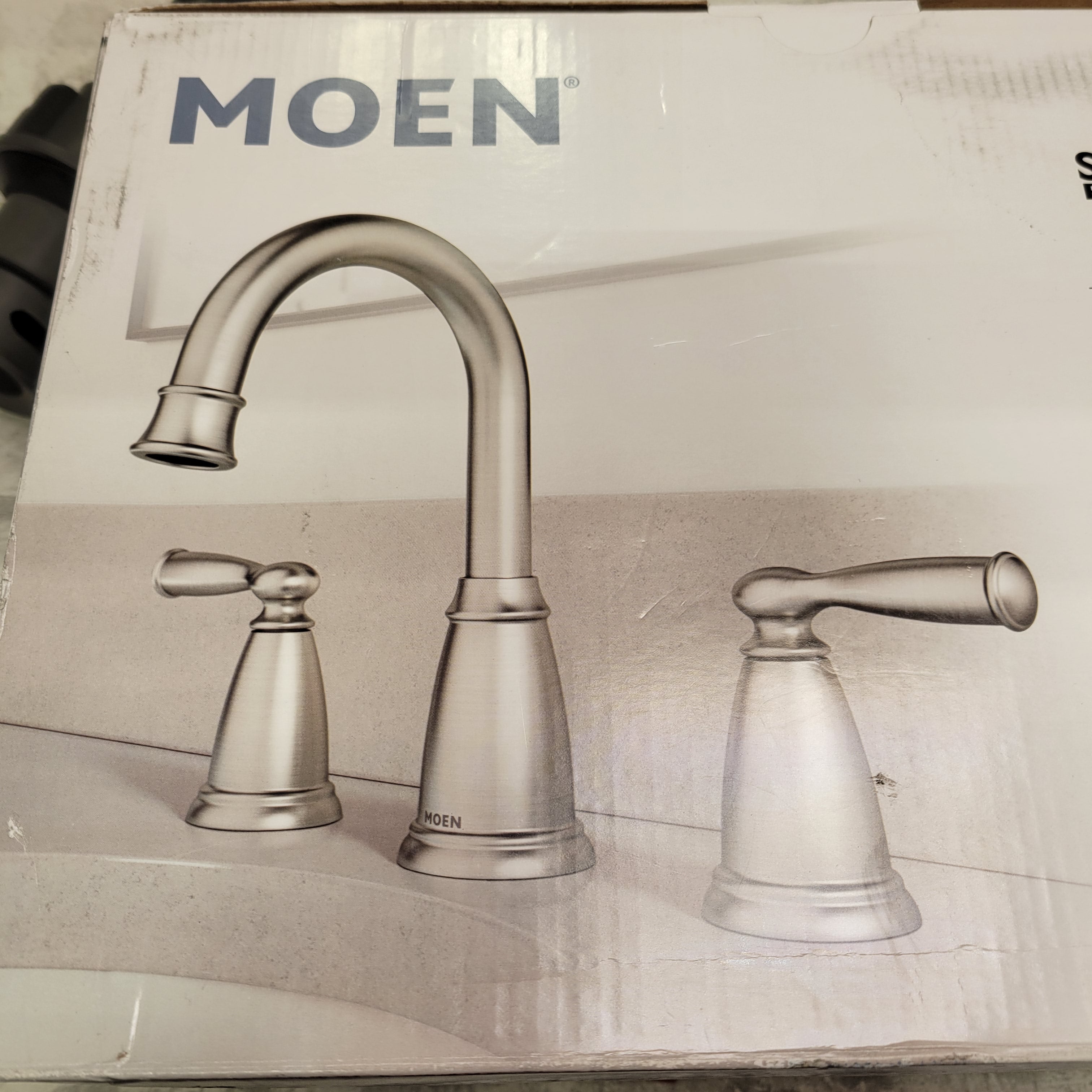 Moen Banbury 8" High-Arc Bathroom Faucet, Spot Resist Brushed Nickel (7639576707310)