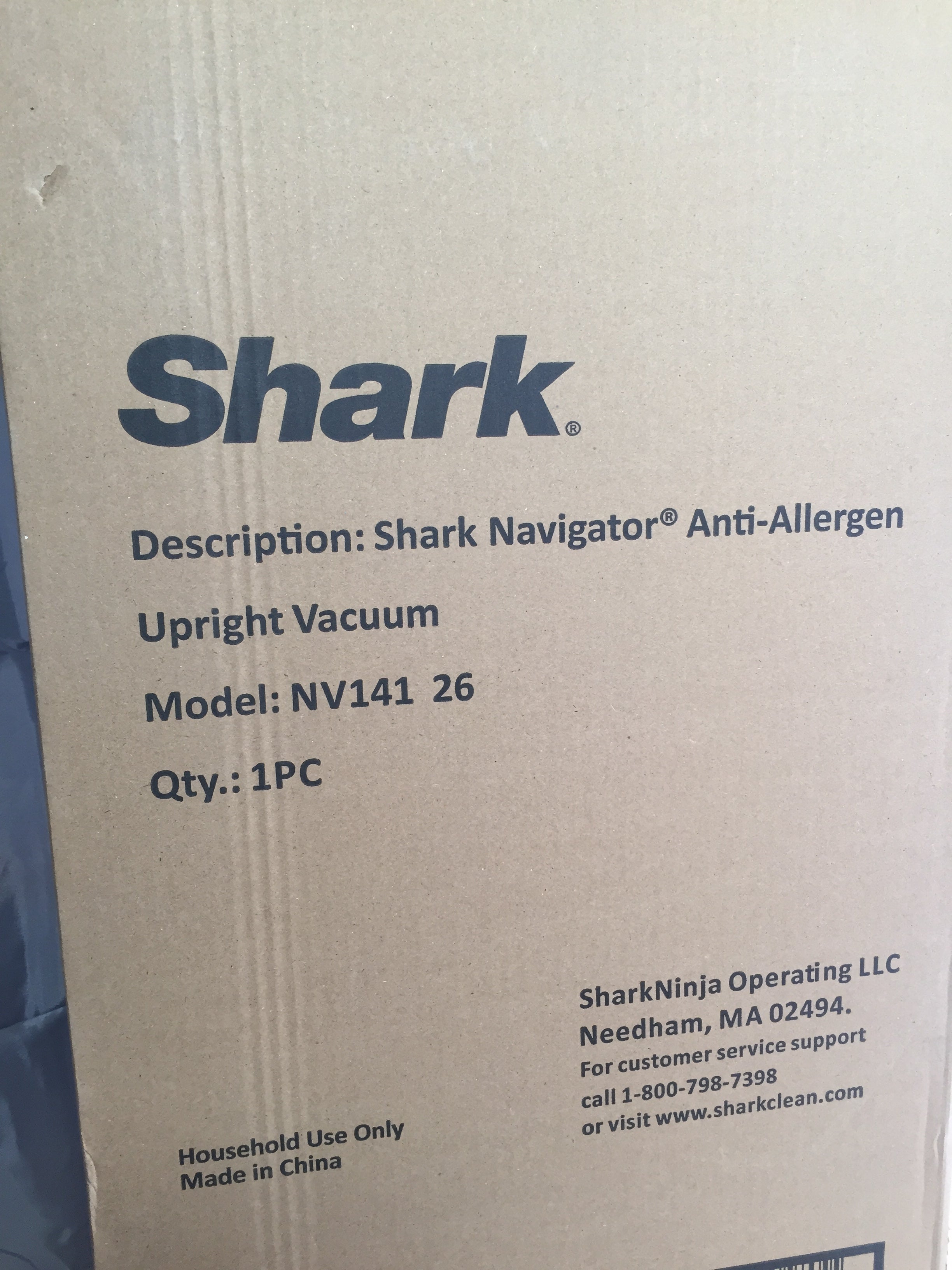 Shark NV141 Navigator Anti-Allergen Plus Upright Vacuum w/ HEPA Filtration White (8041579217134)