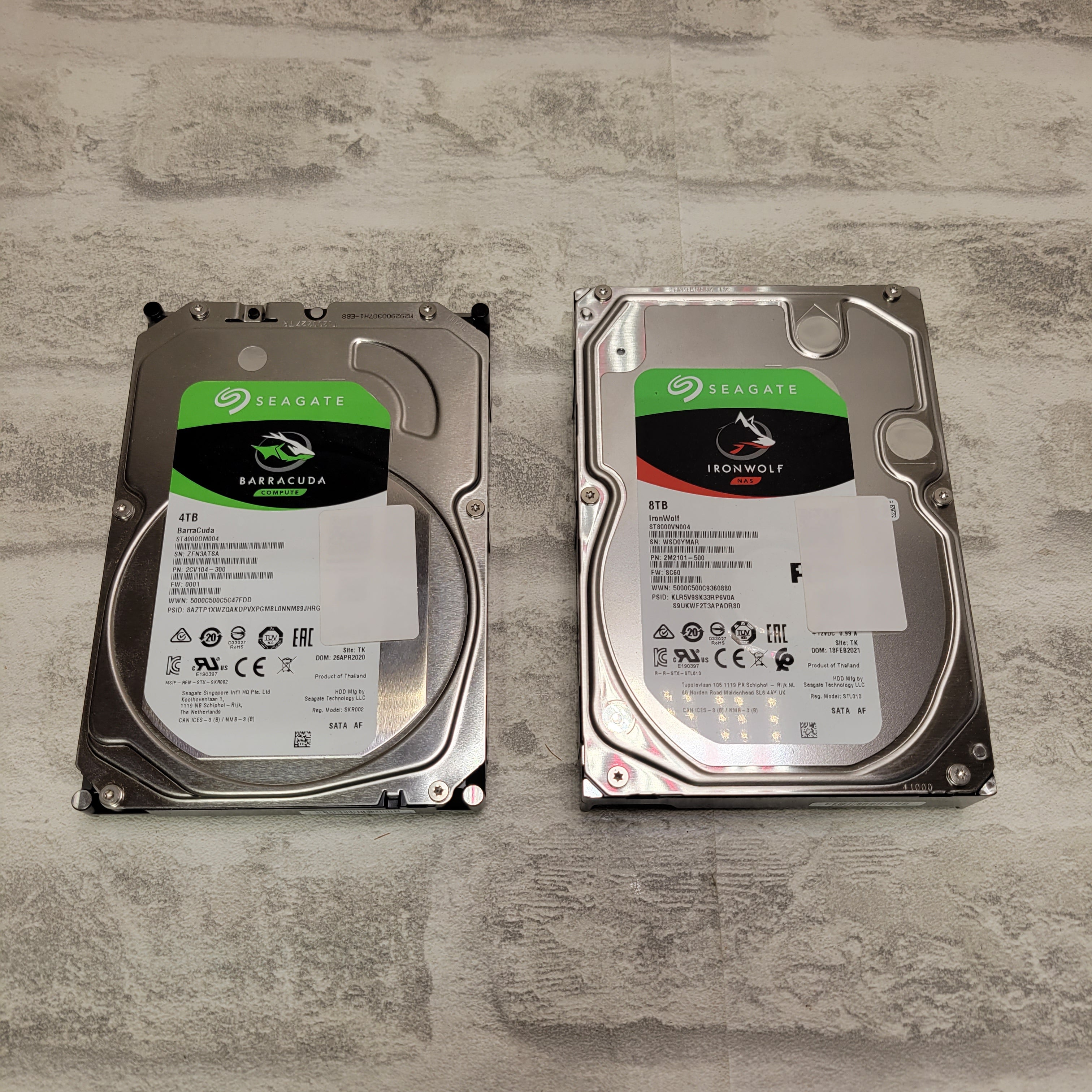 Seagate IronWolf 8TB NAS Internal Hard Drive & Seagate Barracuda 4TB 3.5" (7685179015406)