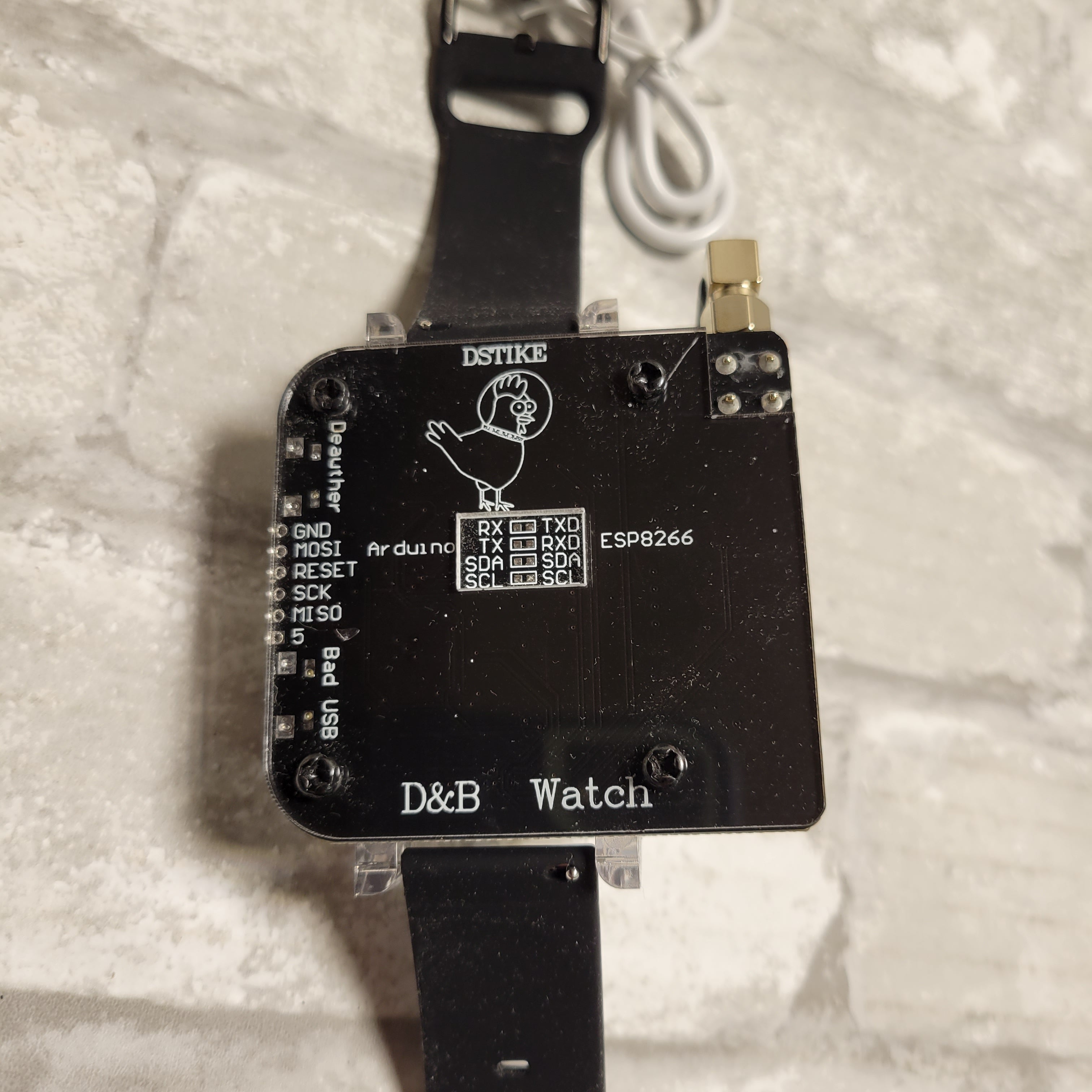 DSTIKE D&B Watch (V4) Deauther & Bad USB Watch Amazing Deauther Watch V4 (8038456951022)