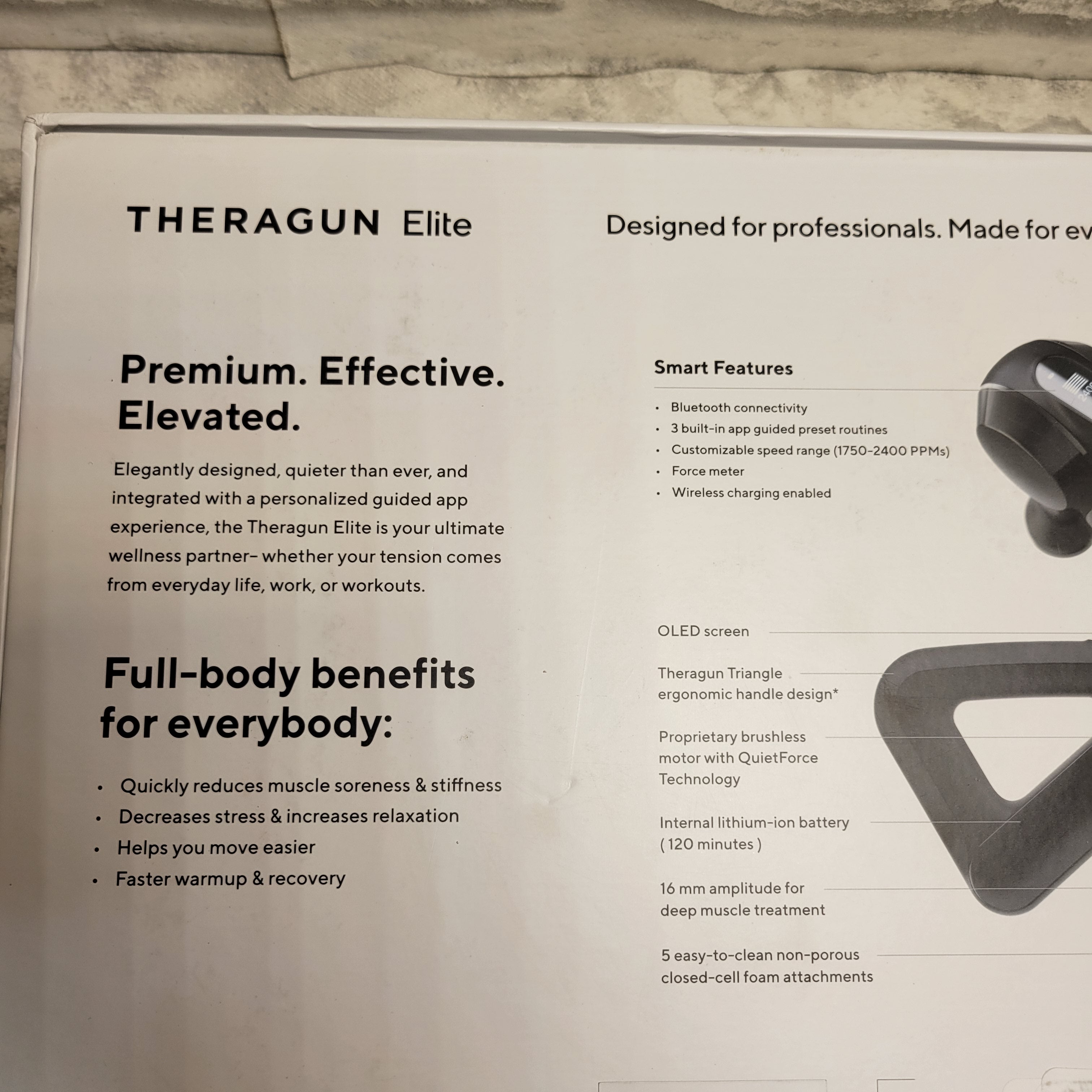 TheraGun Elite Percussive Deep Tissue Muscle Massage Gun *READ DESCRIPTION* (7911604289774)