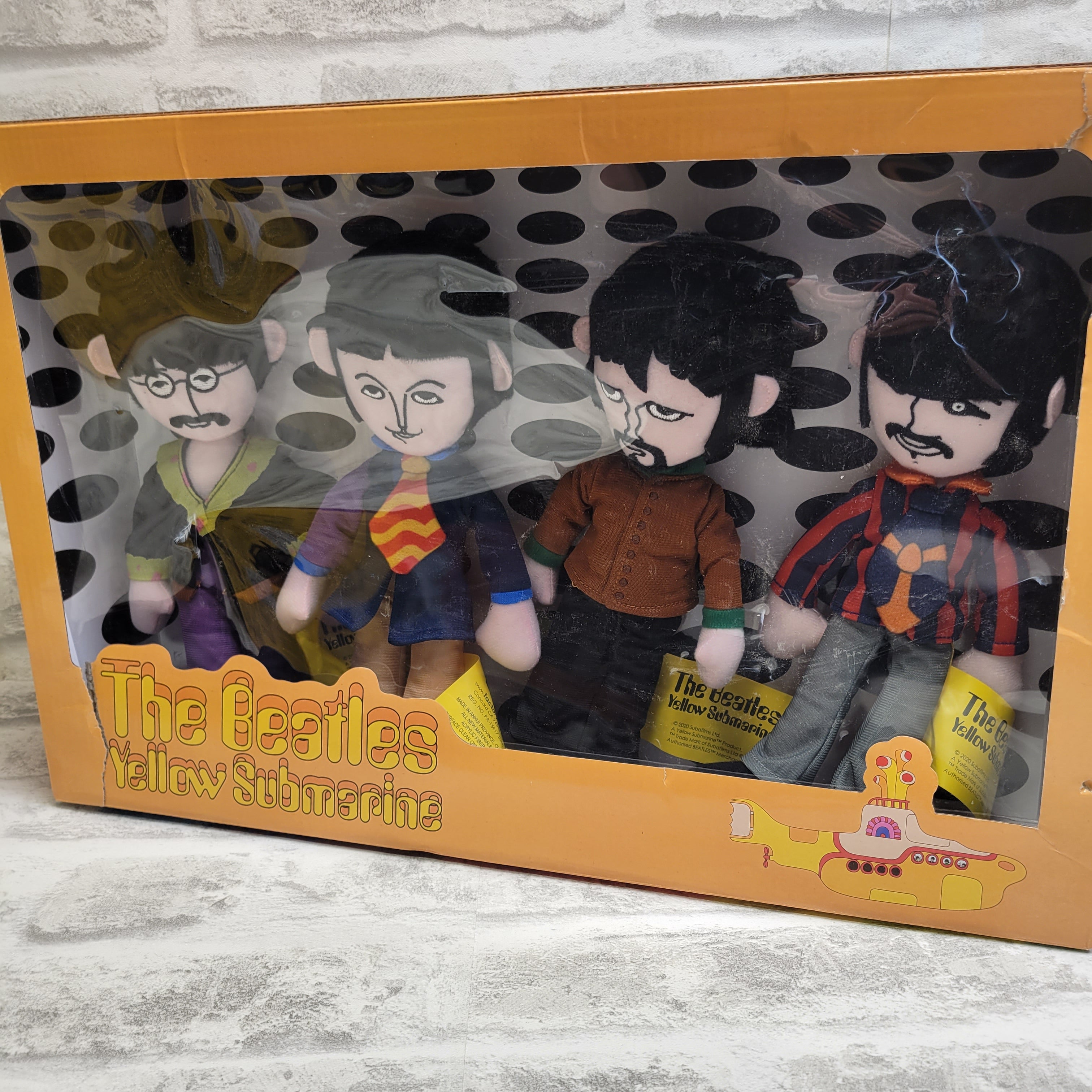 Beatles 4 Band Member Plush Box Set