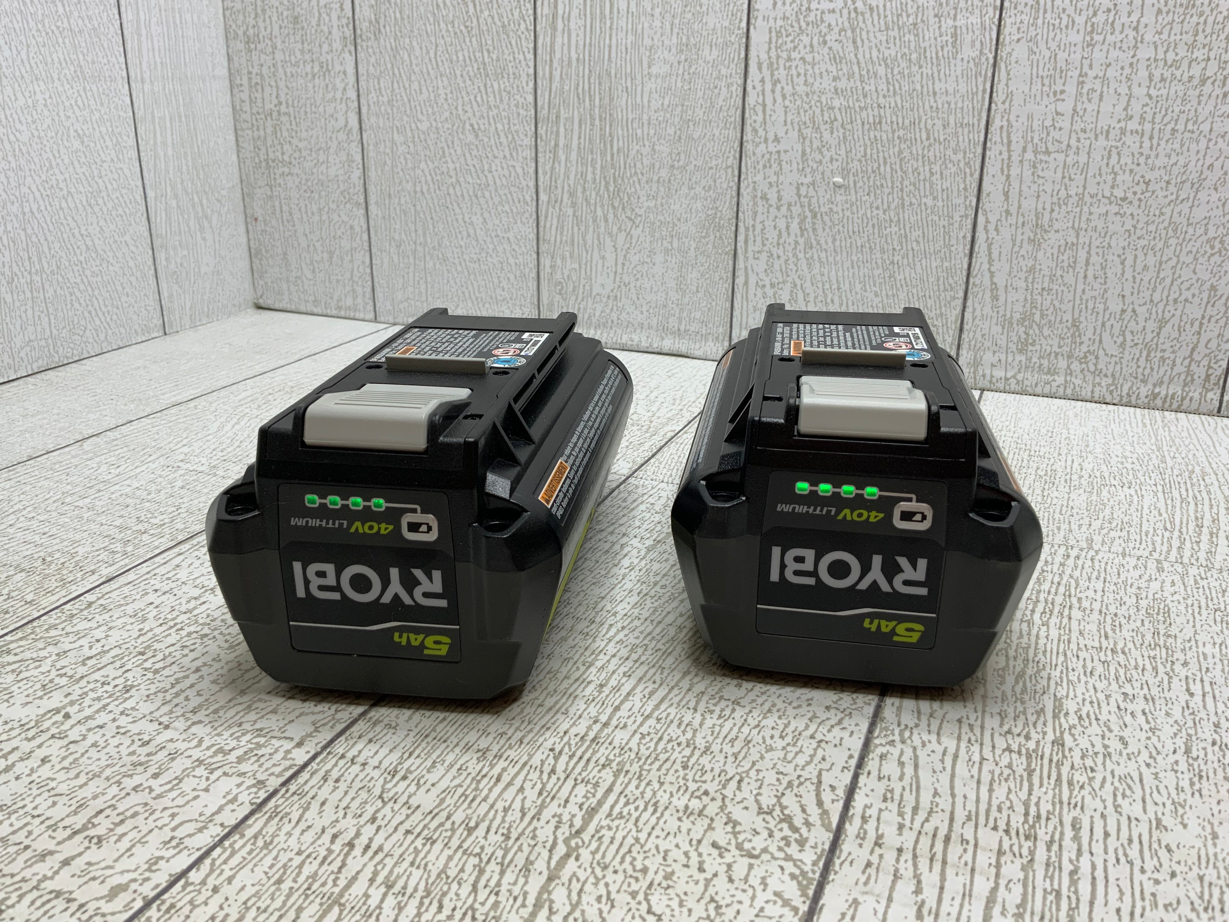 Ryobi OP40504 40V Lithium-Ion High Capacity Battery 5Ah **LOT OF 2** (8057371623662)