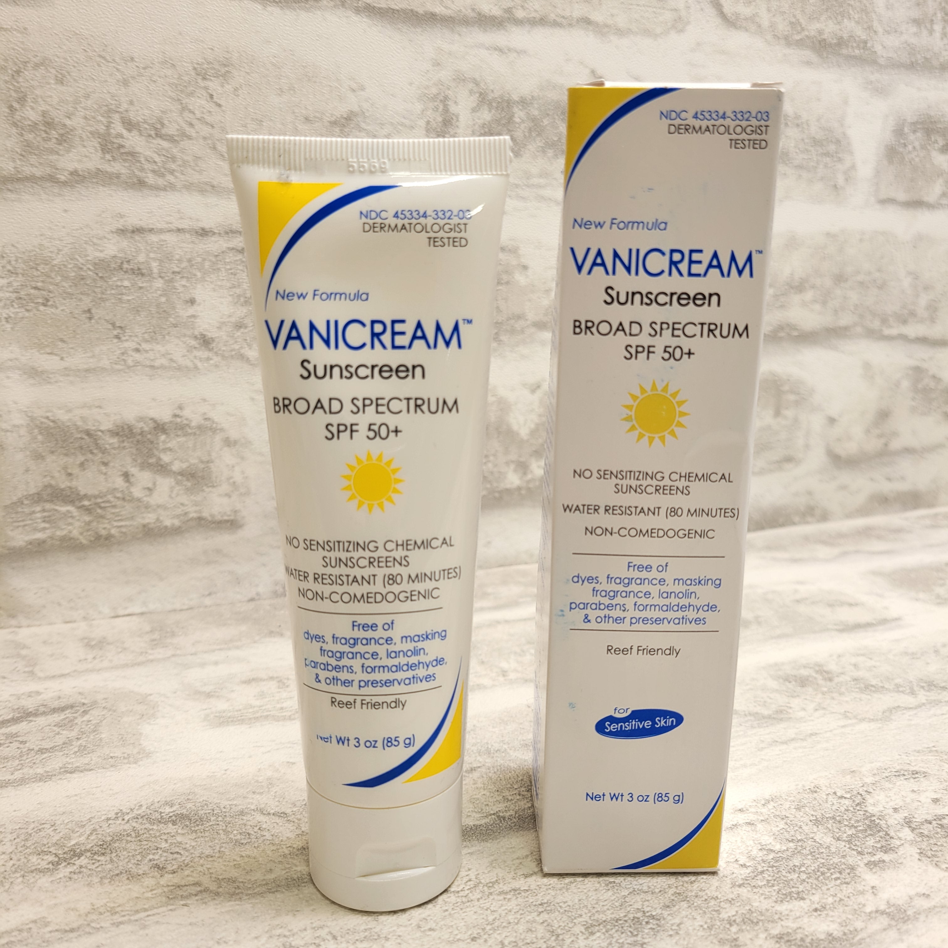 Vanicream Sunscreen Broad Spectrum SPF 50+, 3 Ounce (7570037145838)
