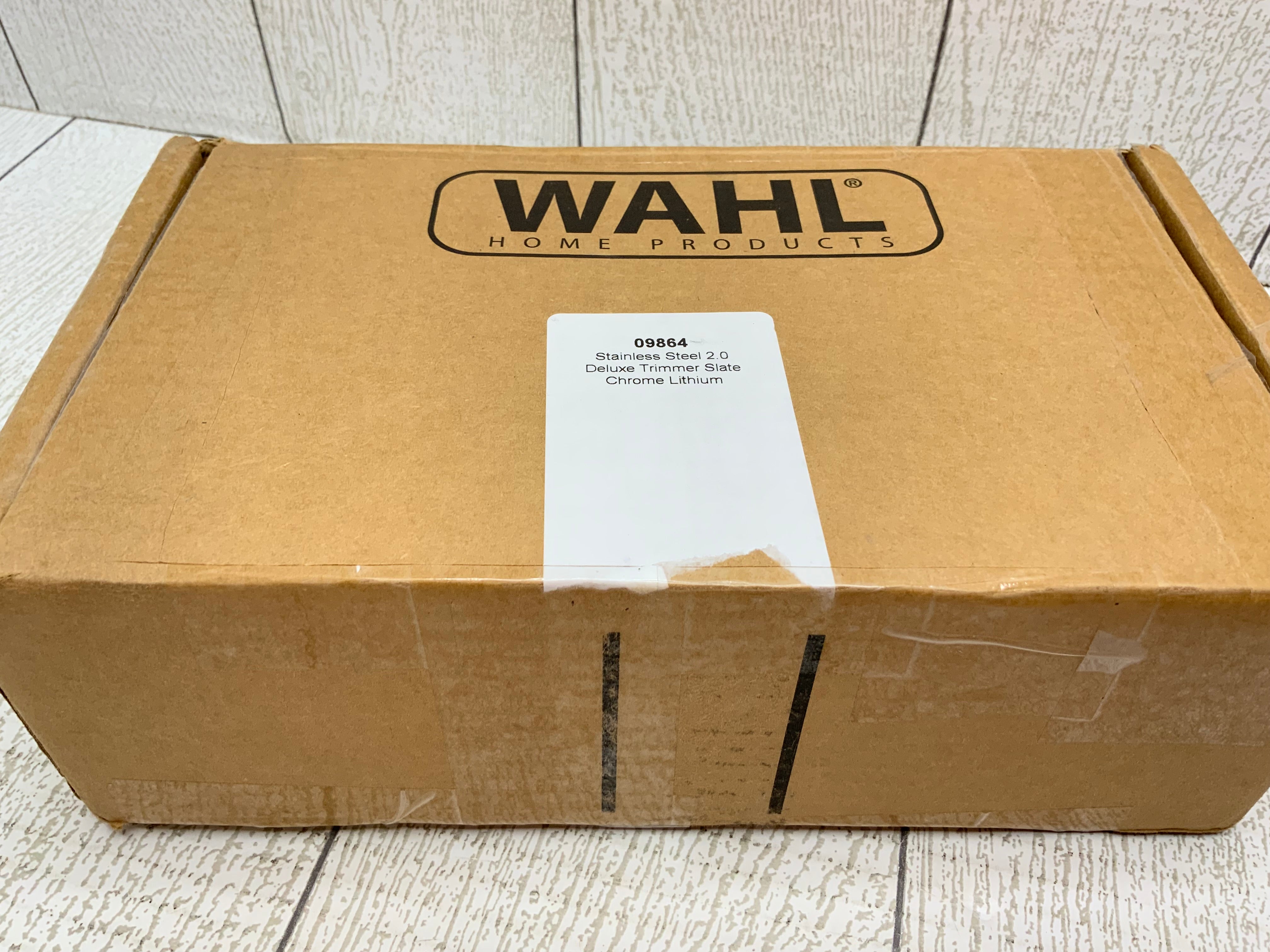 WAHL Stainless Steel Lithium Ion 2.0+ Slate Beard Trimmer for Men (09864) (8026127991022)