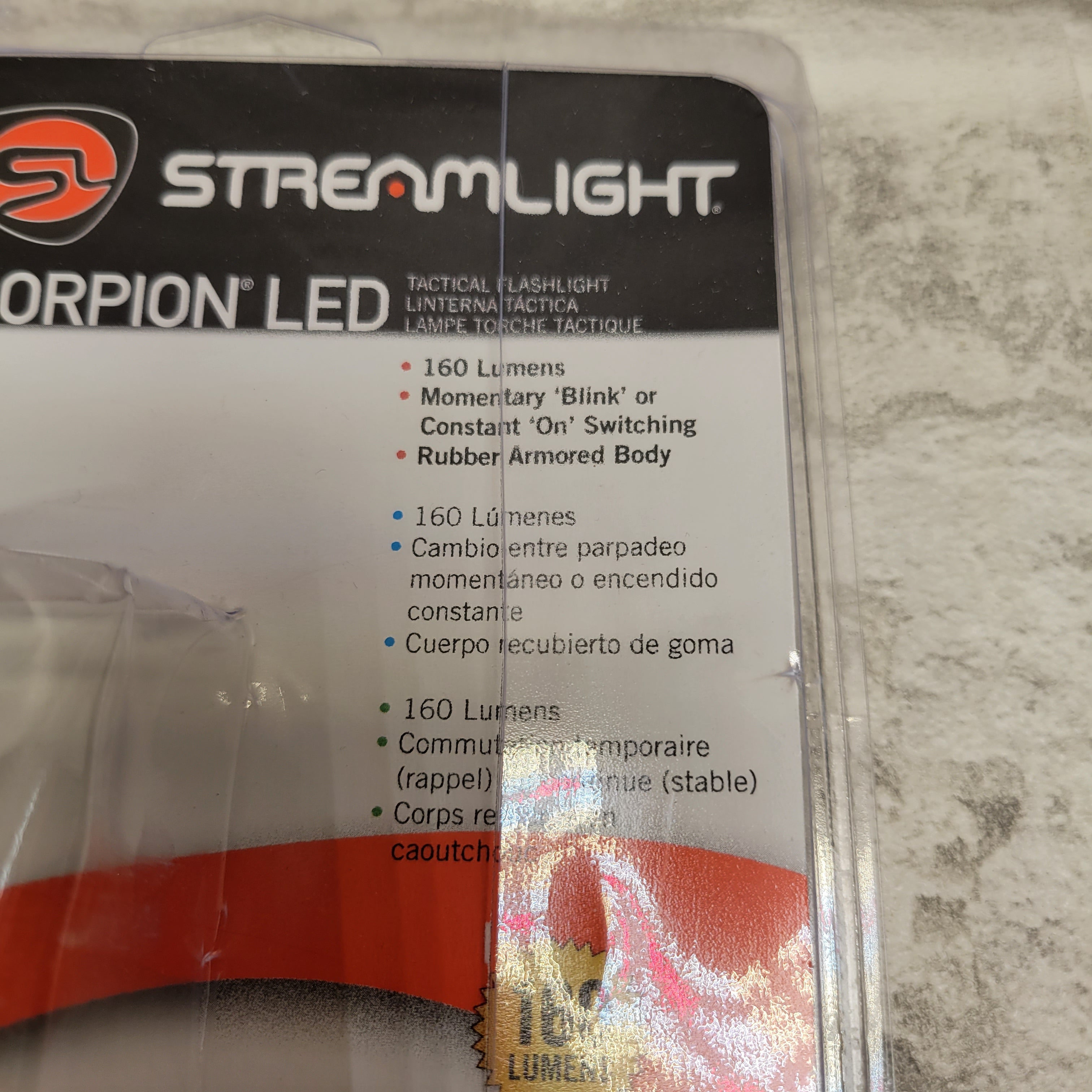 Streamlight 85010 Scorpion C4 LED 160 Lumens Tactical Handheld Flashlight (7611527889134)