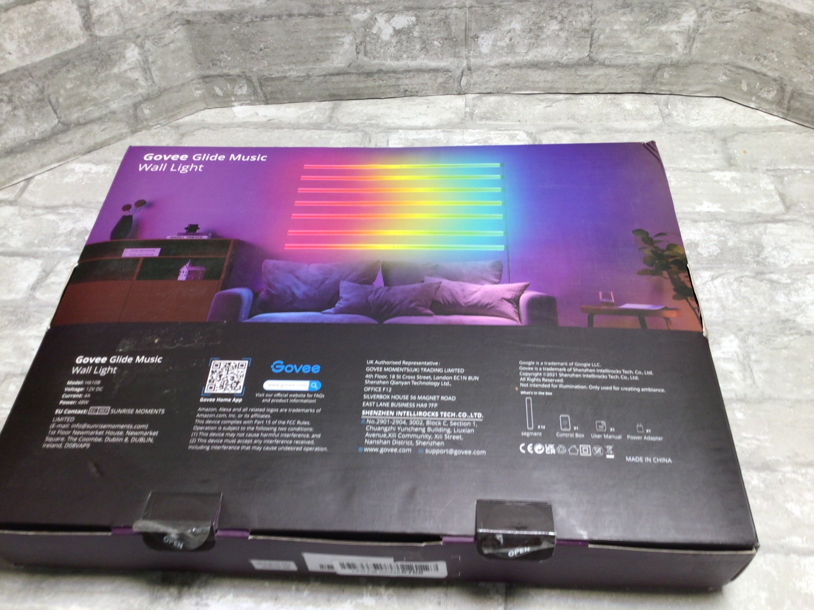Govee Glide RGBIC Wall Lights, Music Wall Lights**OPEN BOX** (8201995682030)