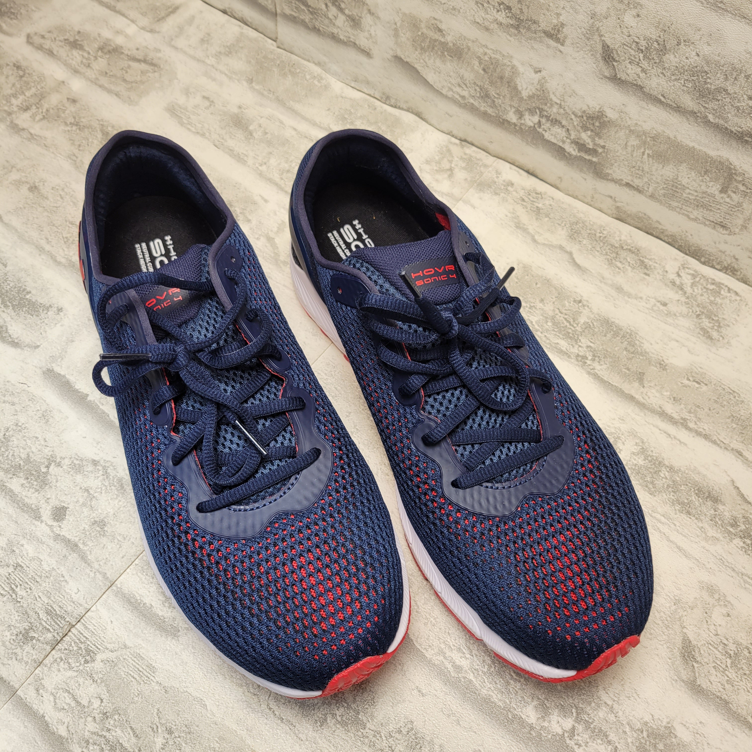 Under Armour HOVR Sonic 4 Mens, Red/White/Blue 11.5 (7876403986670)