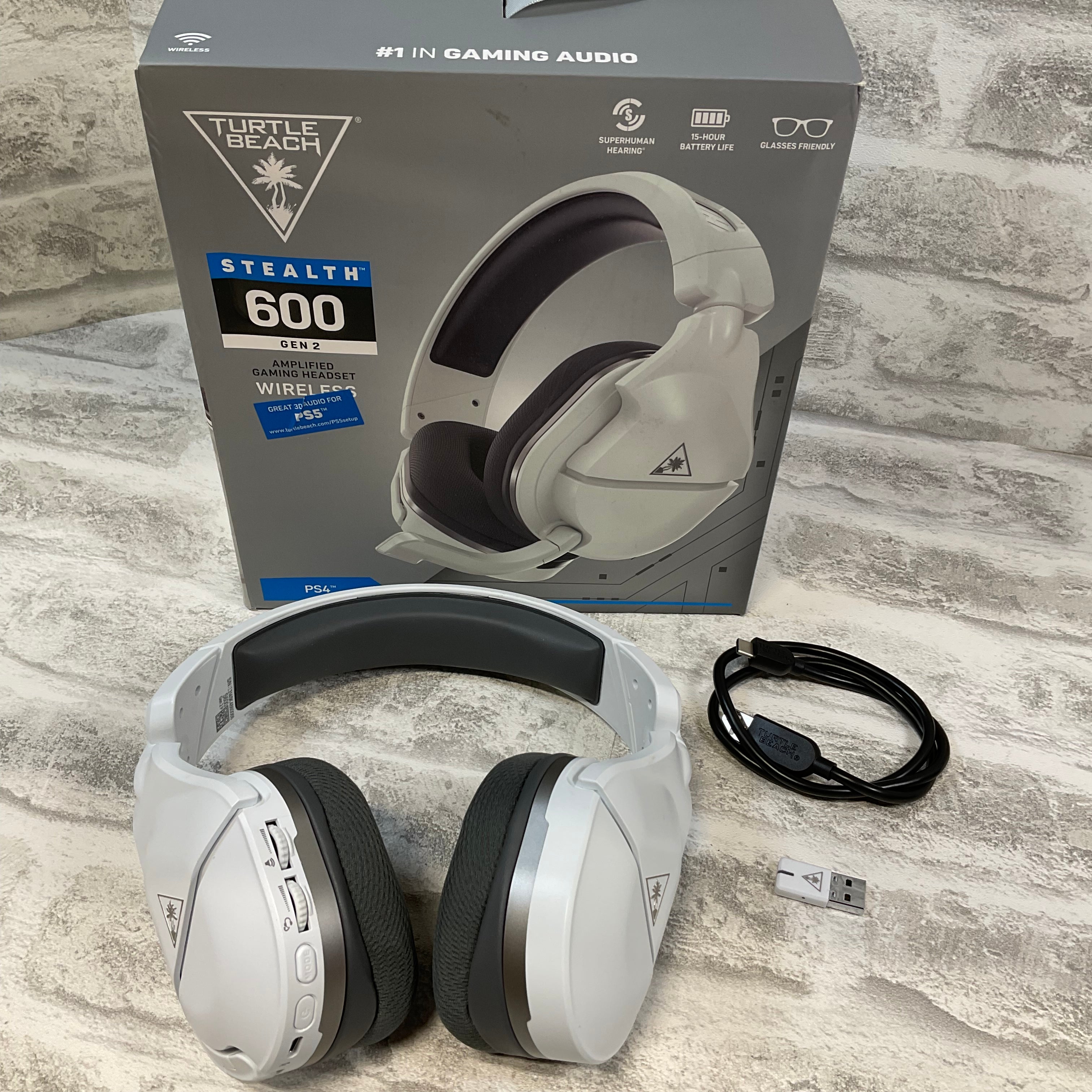 Turtle Beach Stealth 600 Gen 2 Wireless Gaming Headset- White (7522973384942)