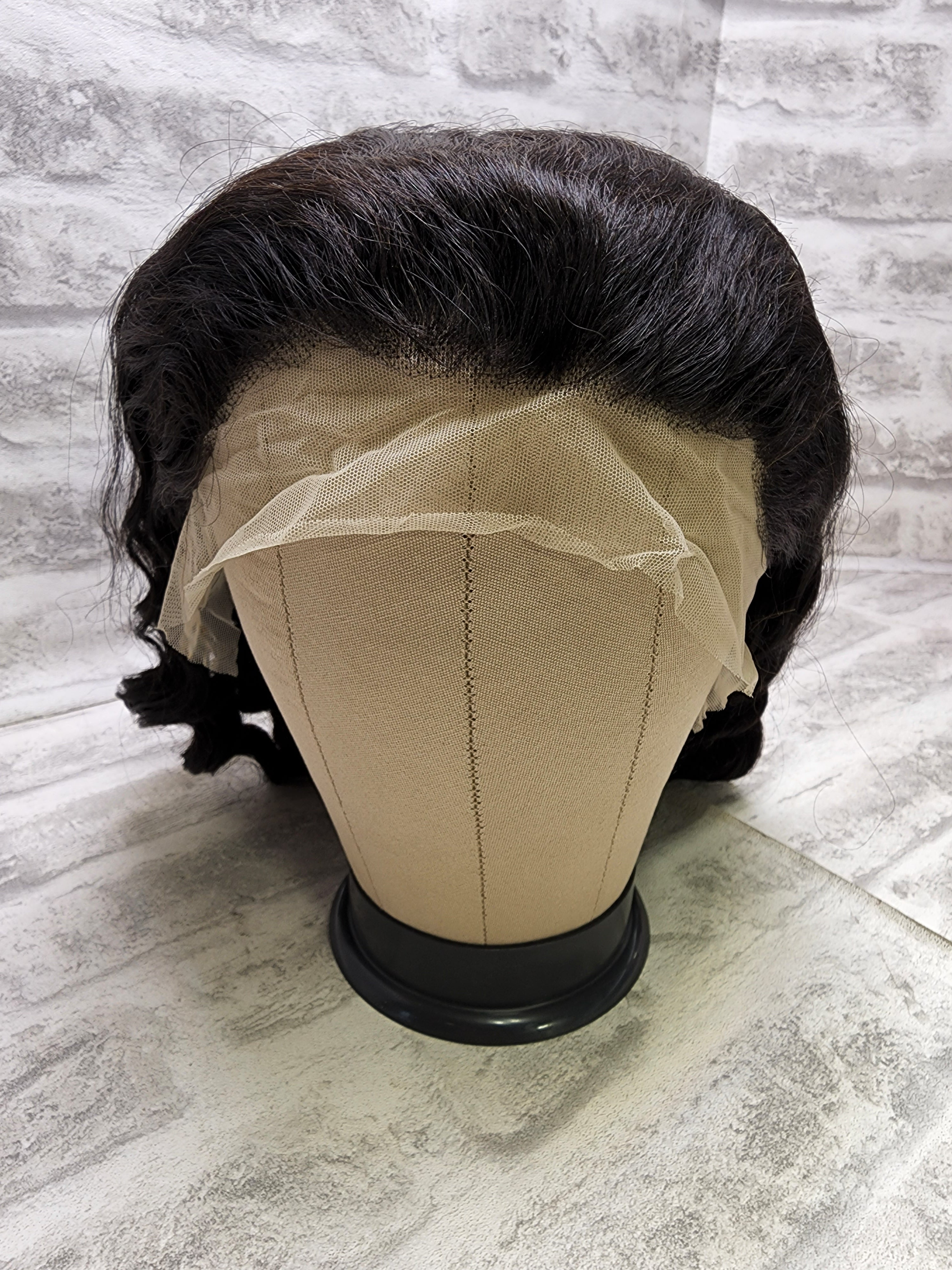 BLY Wigs Loose Deep Wave Lace Front Human Hair 24 Inch Glueless Natural Black (7618429812974)