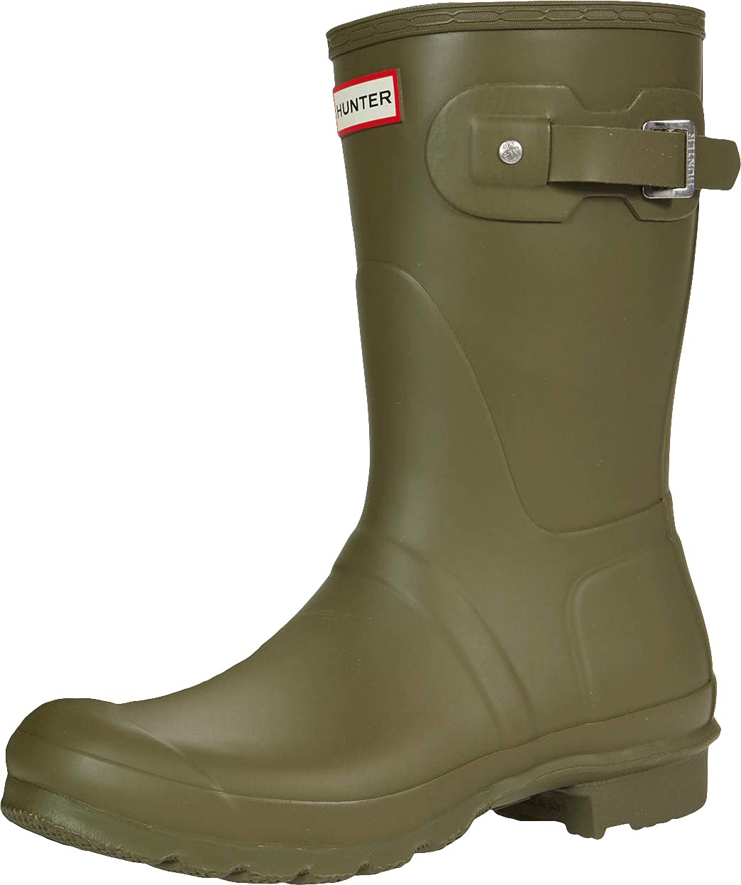Hunter Women's Original Short Rain Boot, Size 8 - Olive Green (7870765957358)