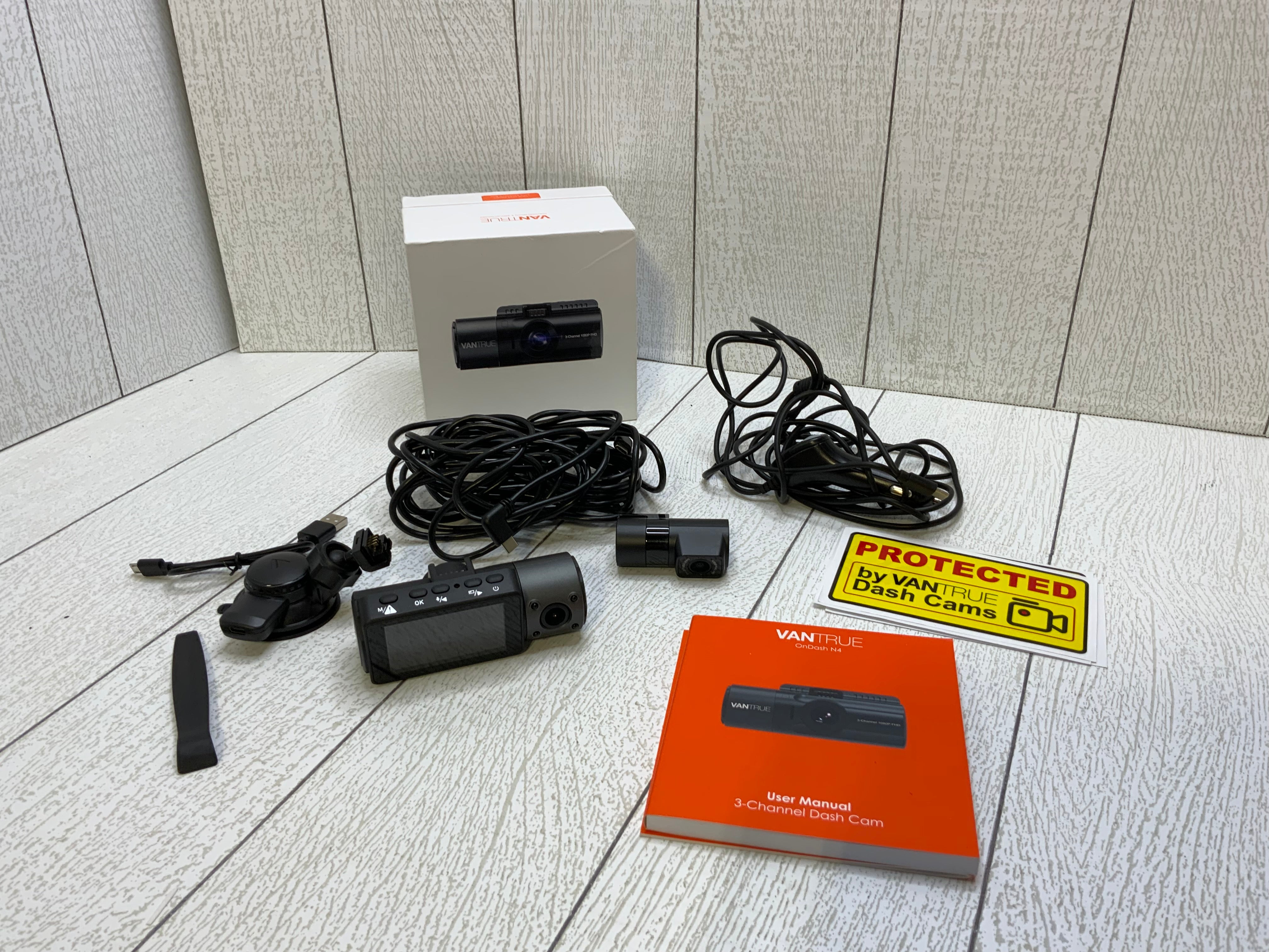 Vantrue N4 3 Channel 4K Dash Cam, 4K+1080P Front and Rear (7915392729326)