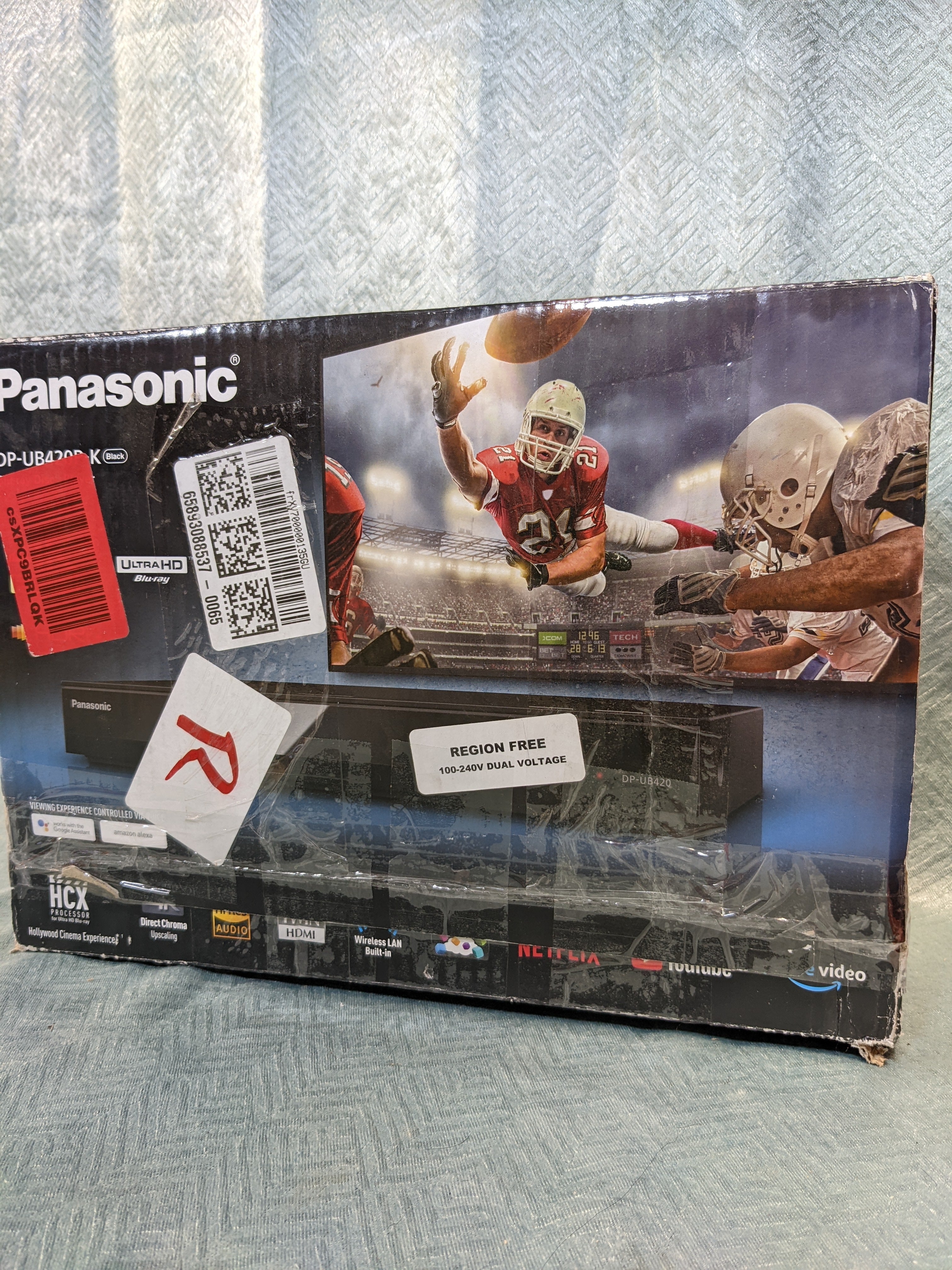 Panasonic Streaming 4K Blu Ray Player, Ultra HD Premium Video DP-UB420-K (Black) (7579754299630)