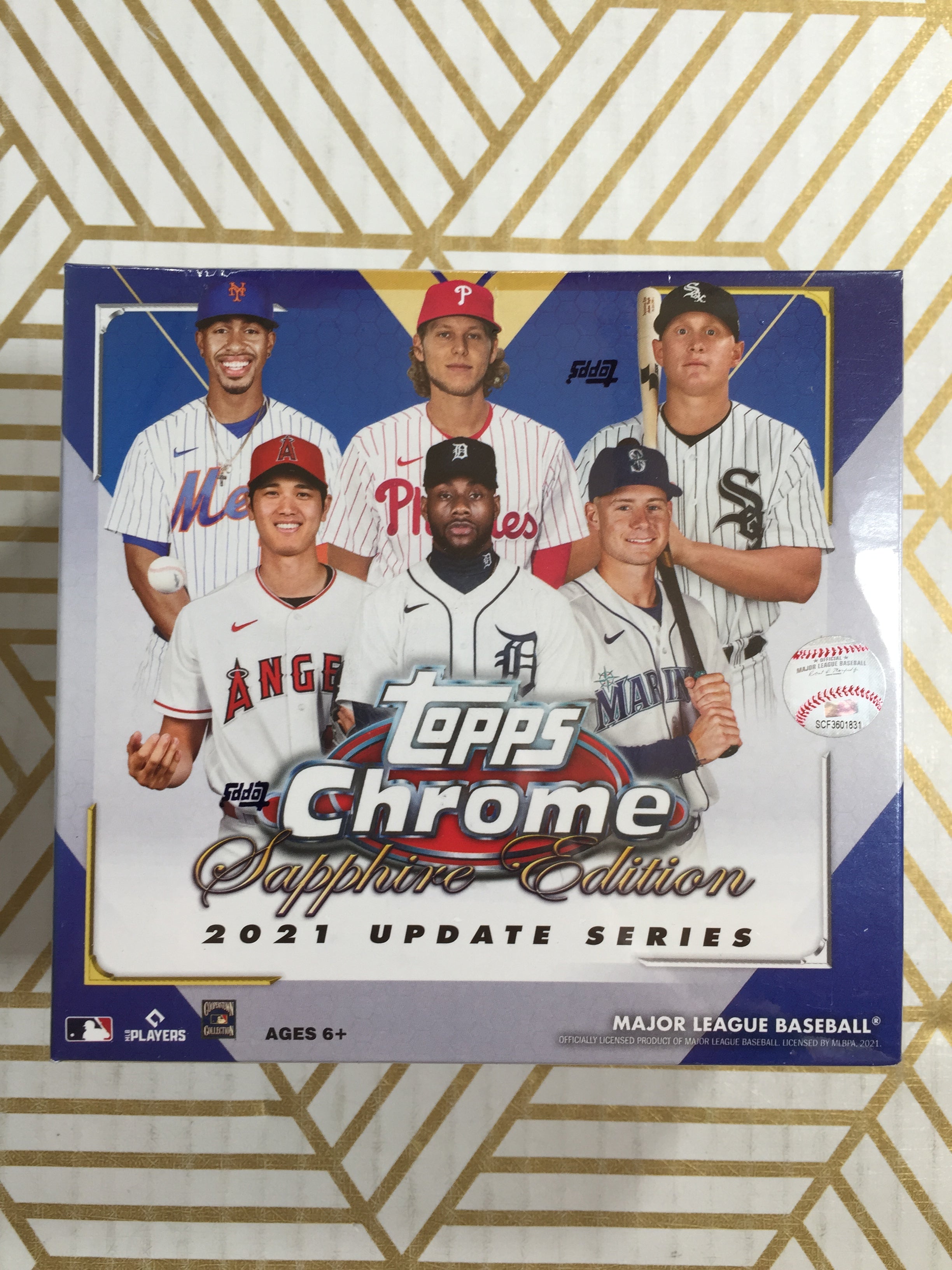2021 Topps Chrome Baseball Update Series Sapphire Edition Hobby Box - 8 Packs (7868894642414)
