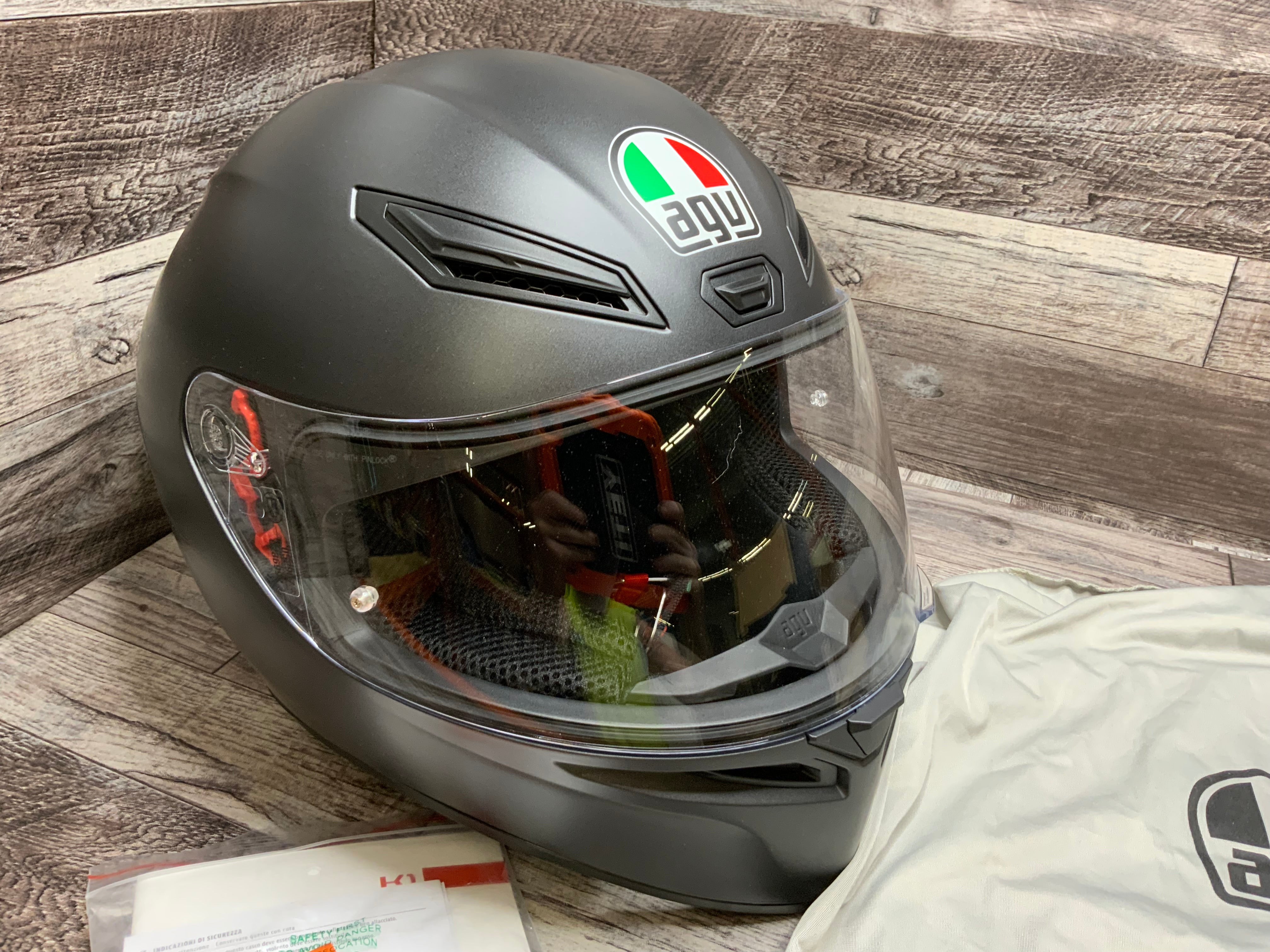 AGV K1 S Black Helmet - Extra Large, Matte Black (8098453553390)
