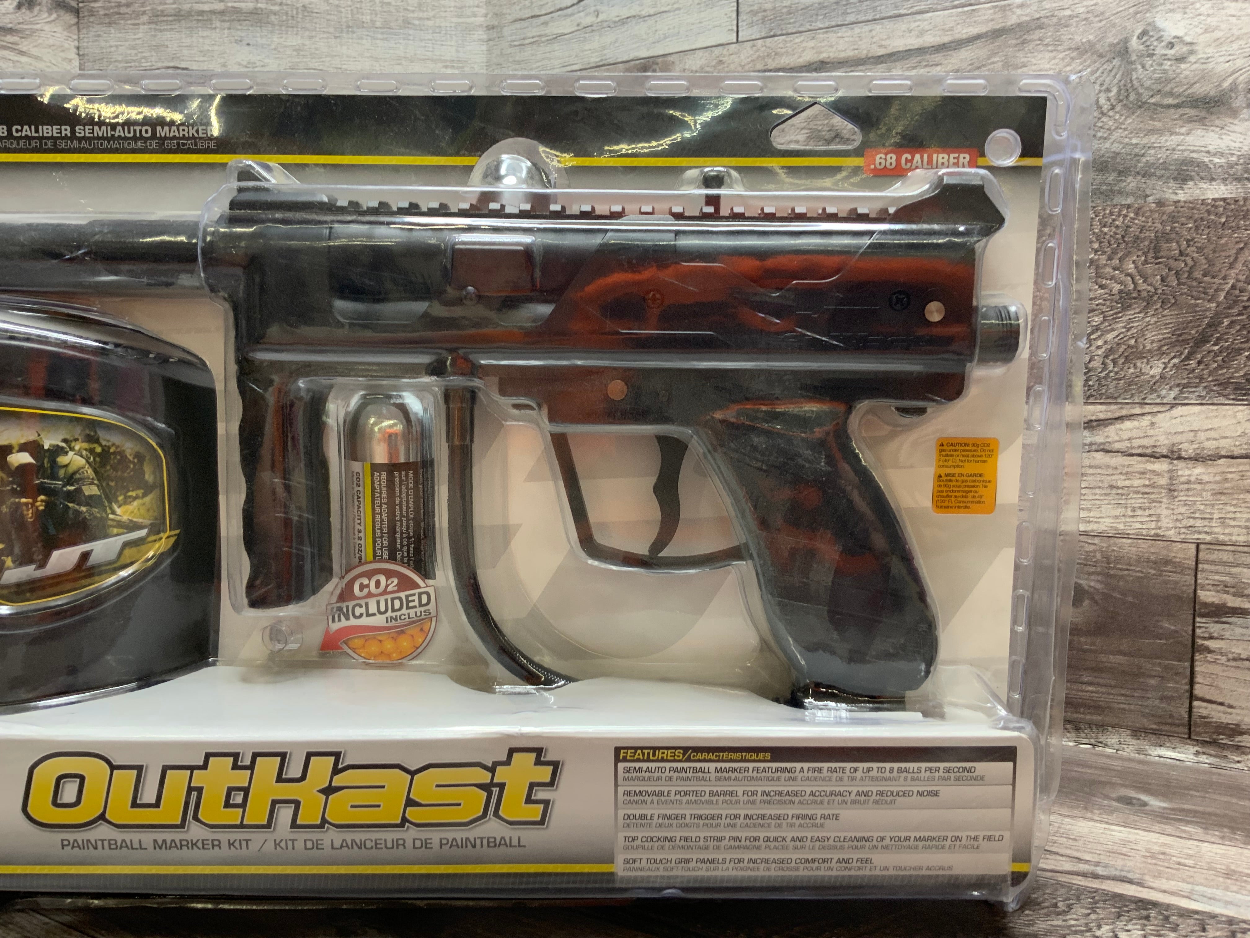 JT Outkast Paintball Gun RTP Ready to Play Kit With Marker,Mask,Paint,Tank Etc (8066836037870)