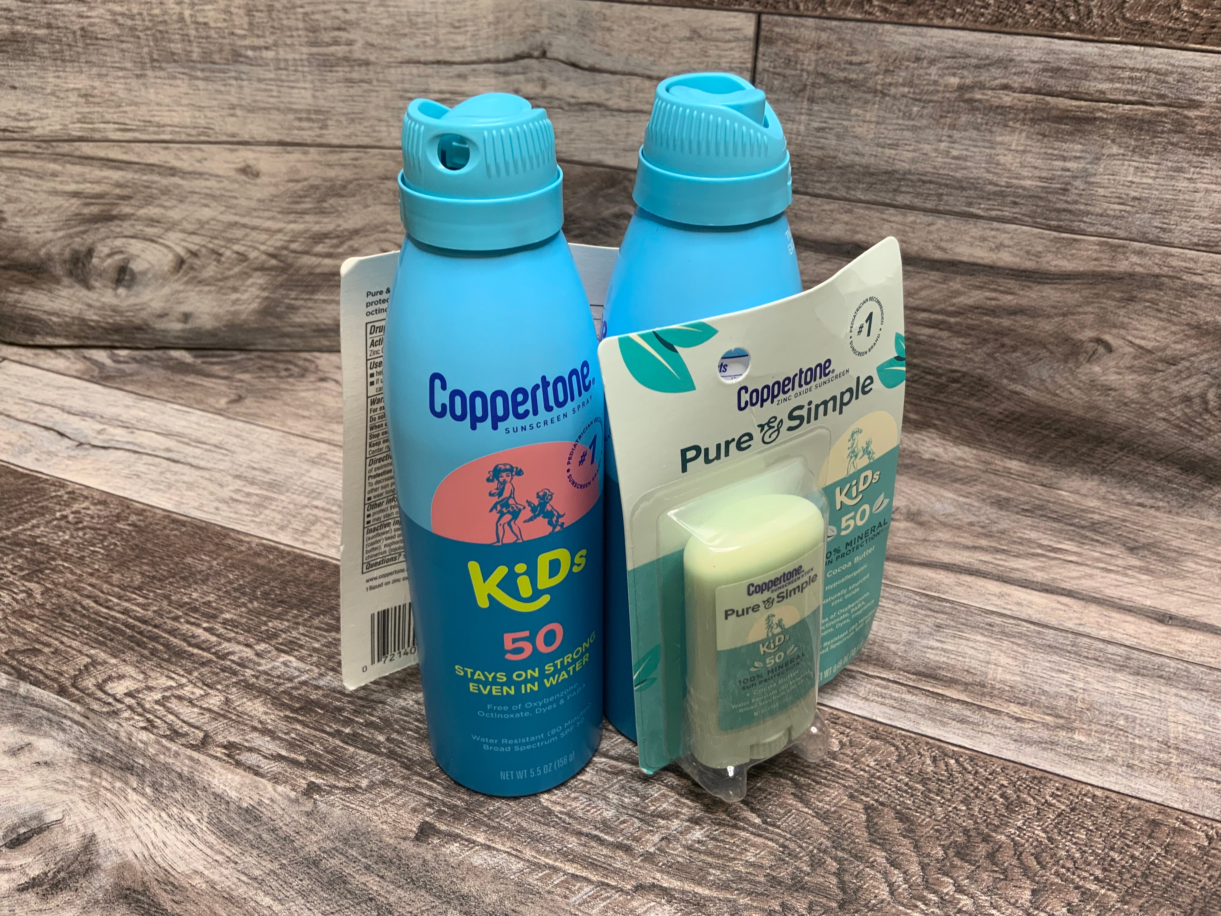 Coppertone Kids Sunscreen Spray SPF 50 + Kids Sunscreen Stick SPF 50 *LOT OF 2* (8202139566318)