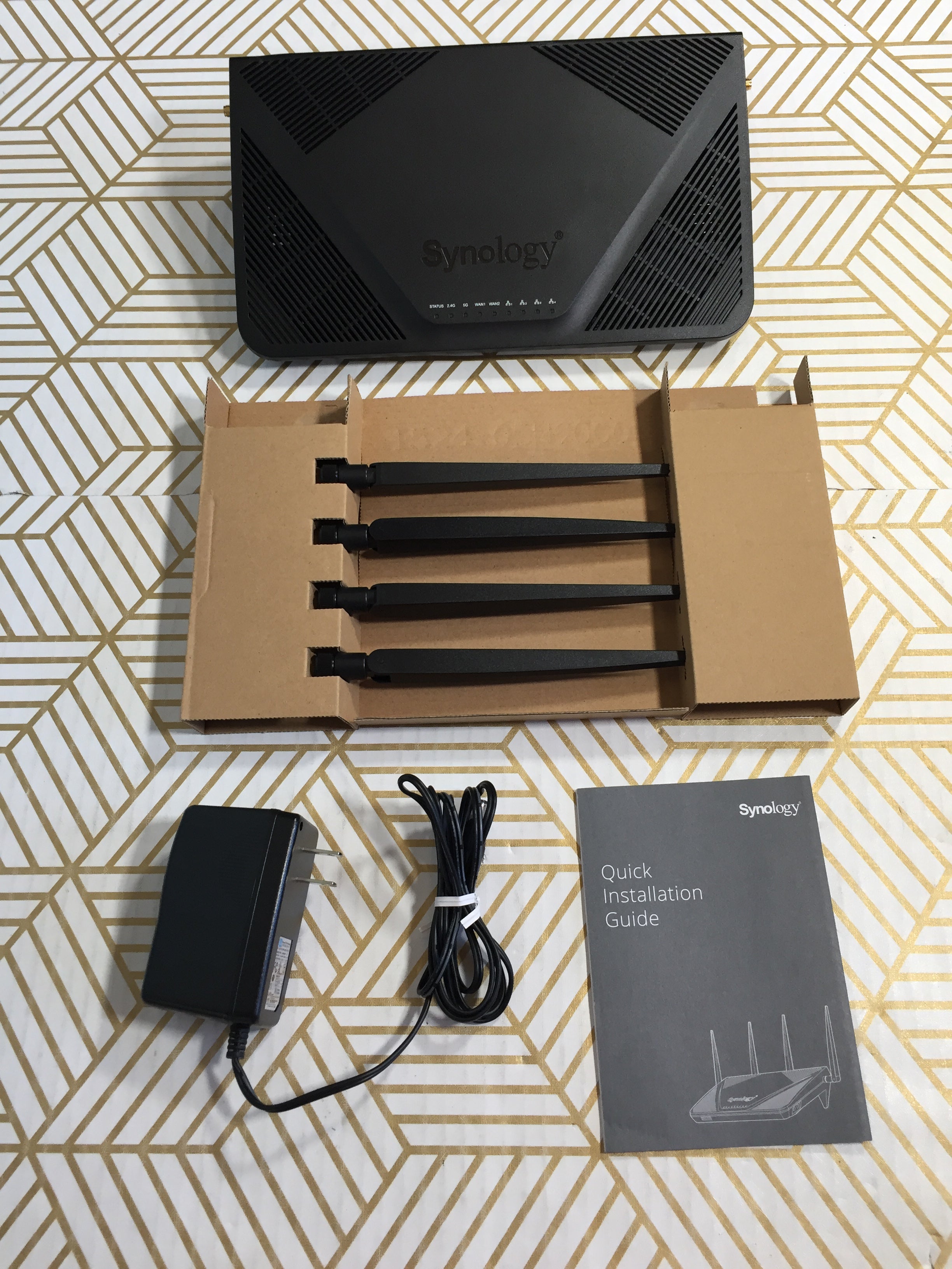 Synology RT2600ac 4x4 dual-band Gigabit Wi-Fi router, MU-MIMO, Parental Controls (7883883118830)