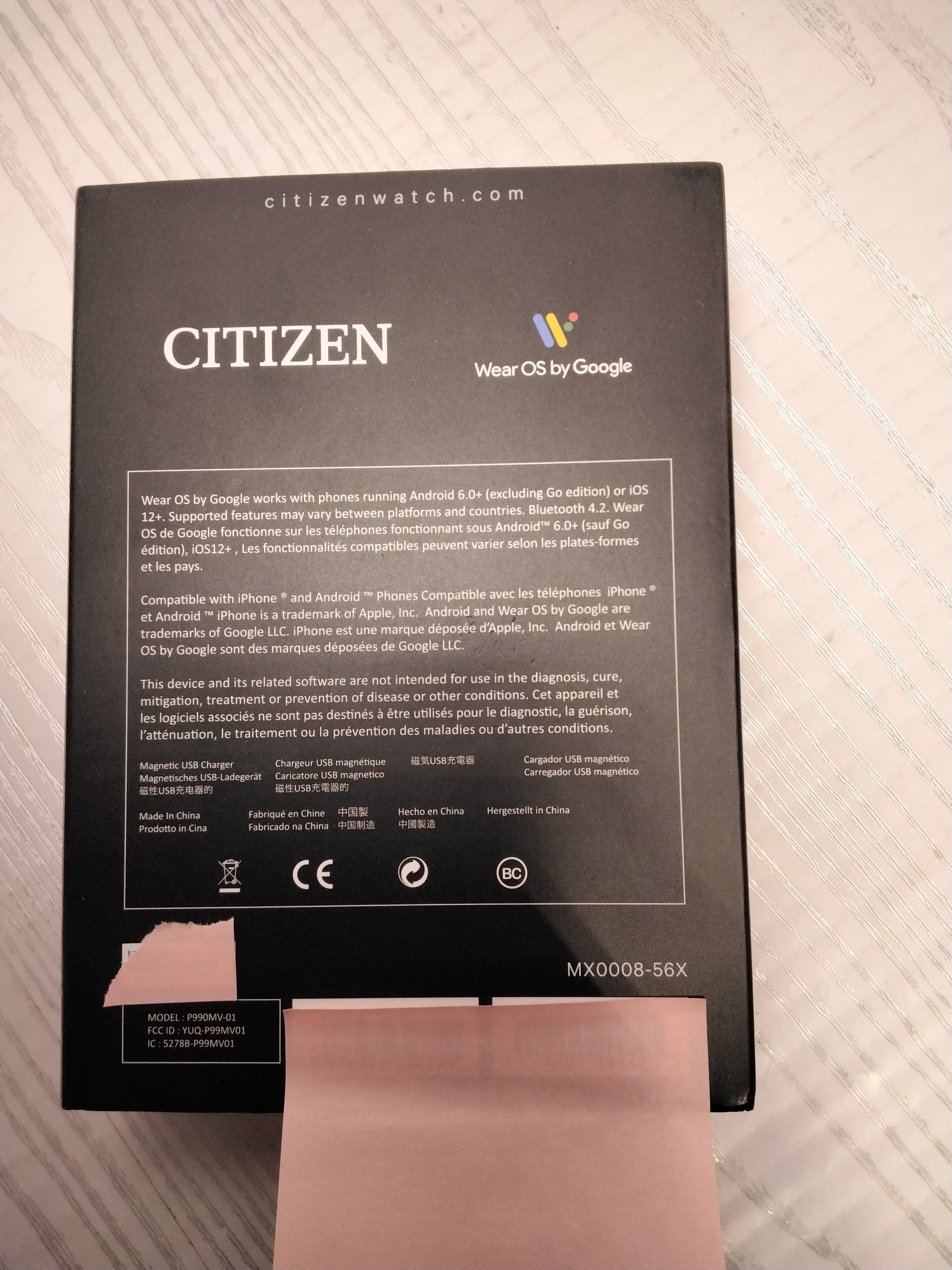 Citizen CZ Smart Stainless Steel Smartwatch Touchscreen, Powered by Wear OS (7750908936430)
