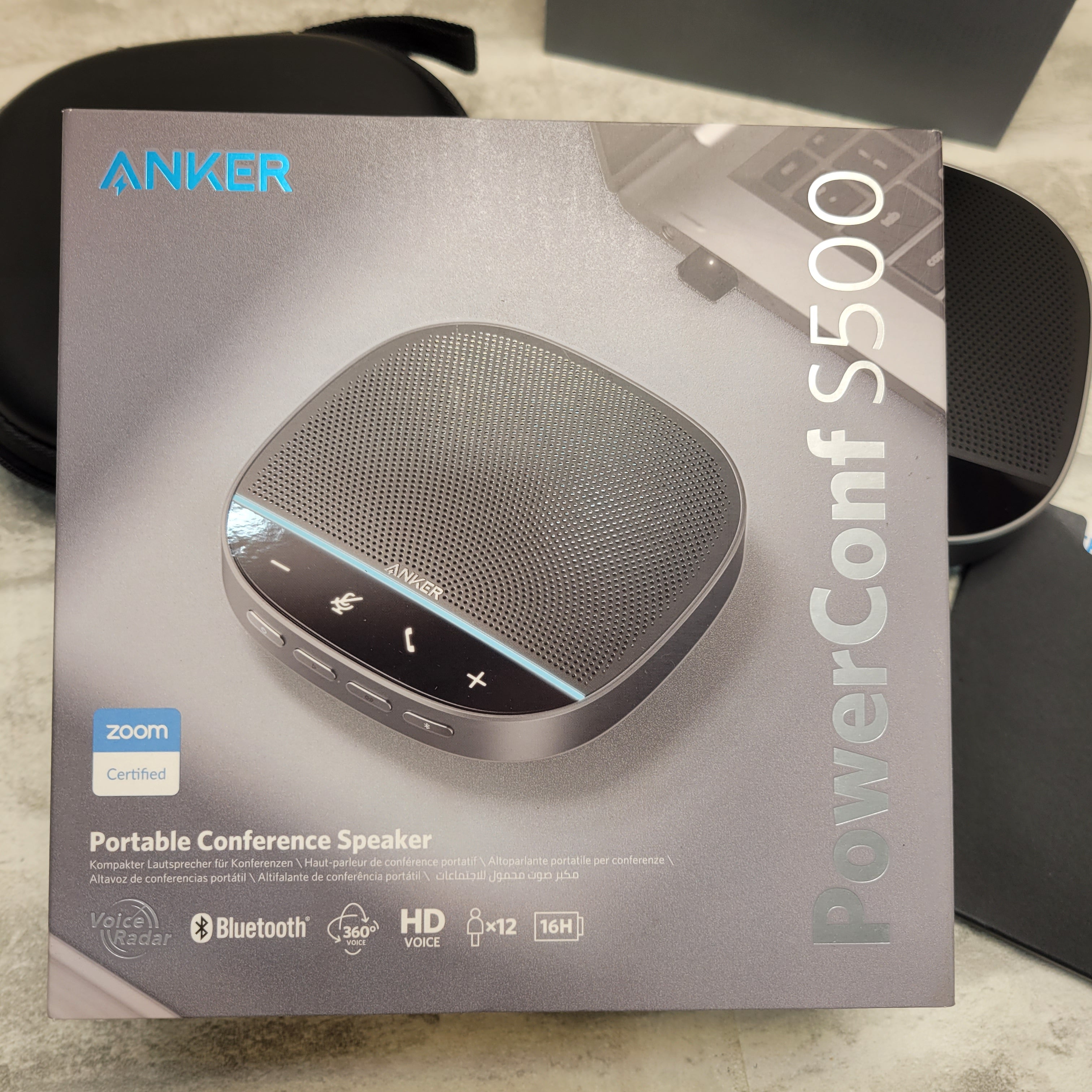 Anker Bluetooth Conference Speaker Microphone PowerConf S500 Speakerphone (7868920856814)