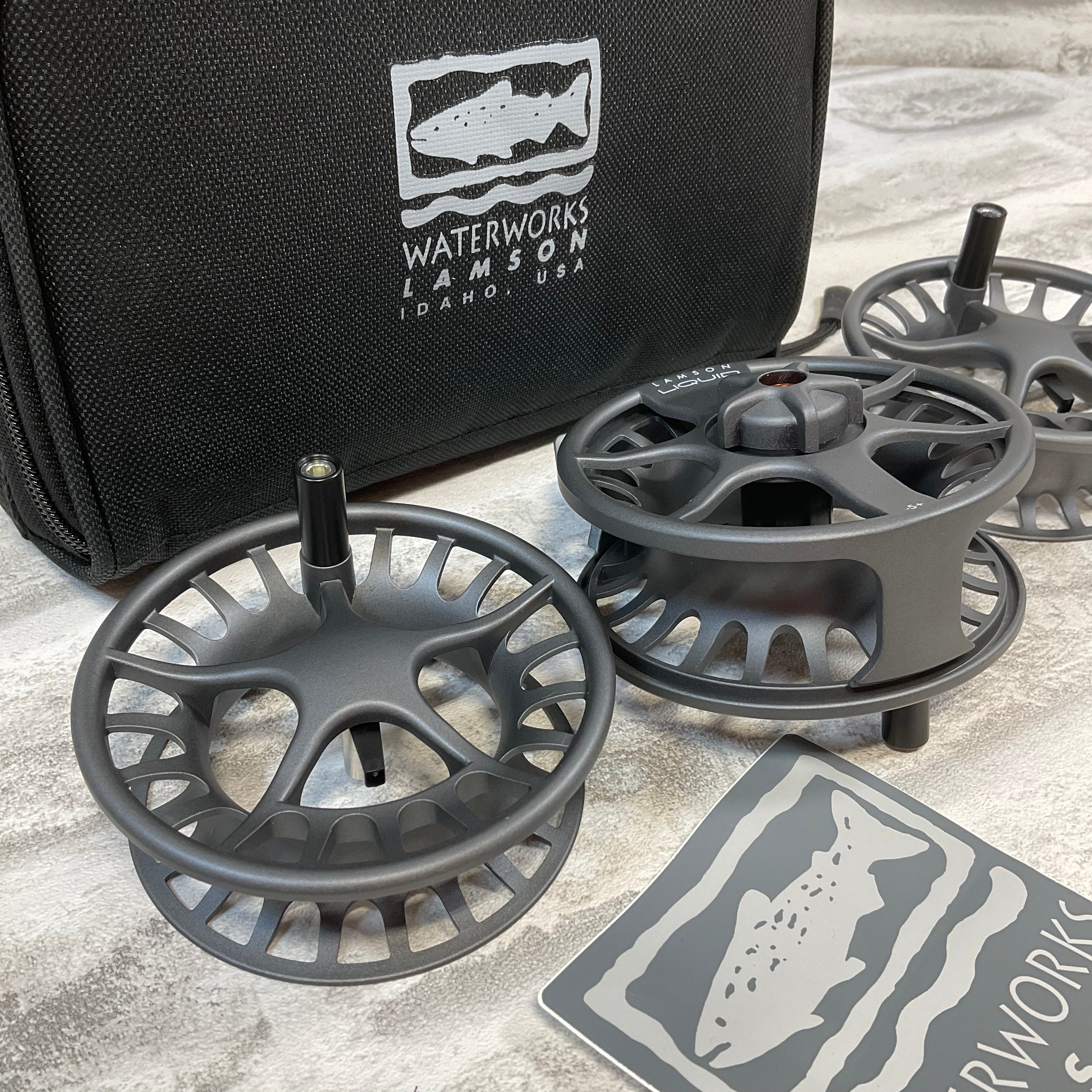 Waterworks Lamson Liquid Fly Reel - Smoke - 4/5/6 (7530598367470)