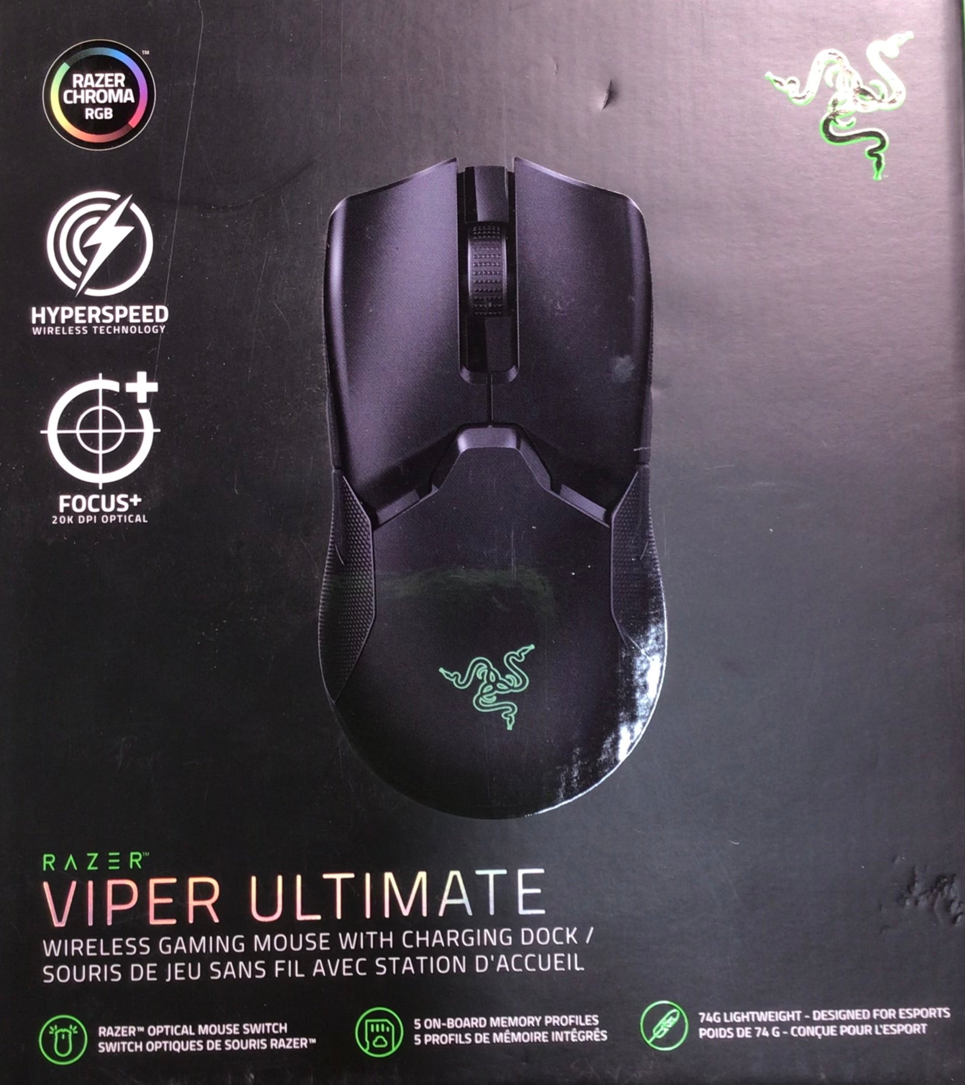 Razer Viper Ultimate Hyperspeed Lightweight Wireless Gaming Mouse ** Tested** (7857284874478)