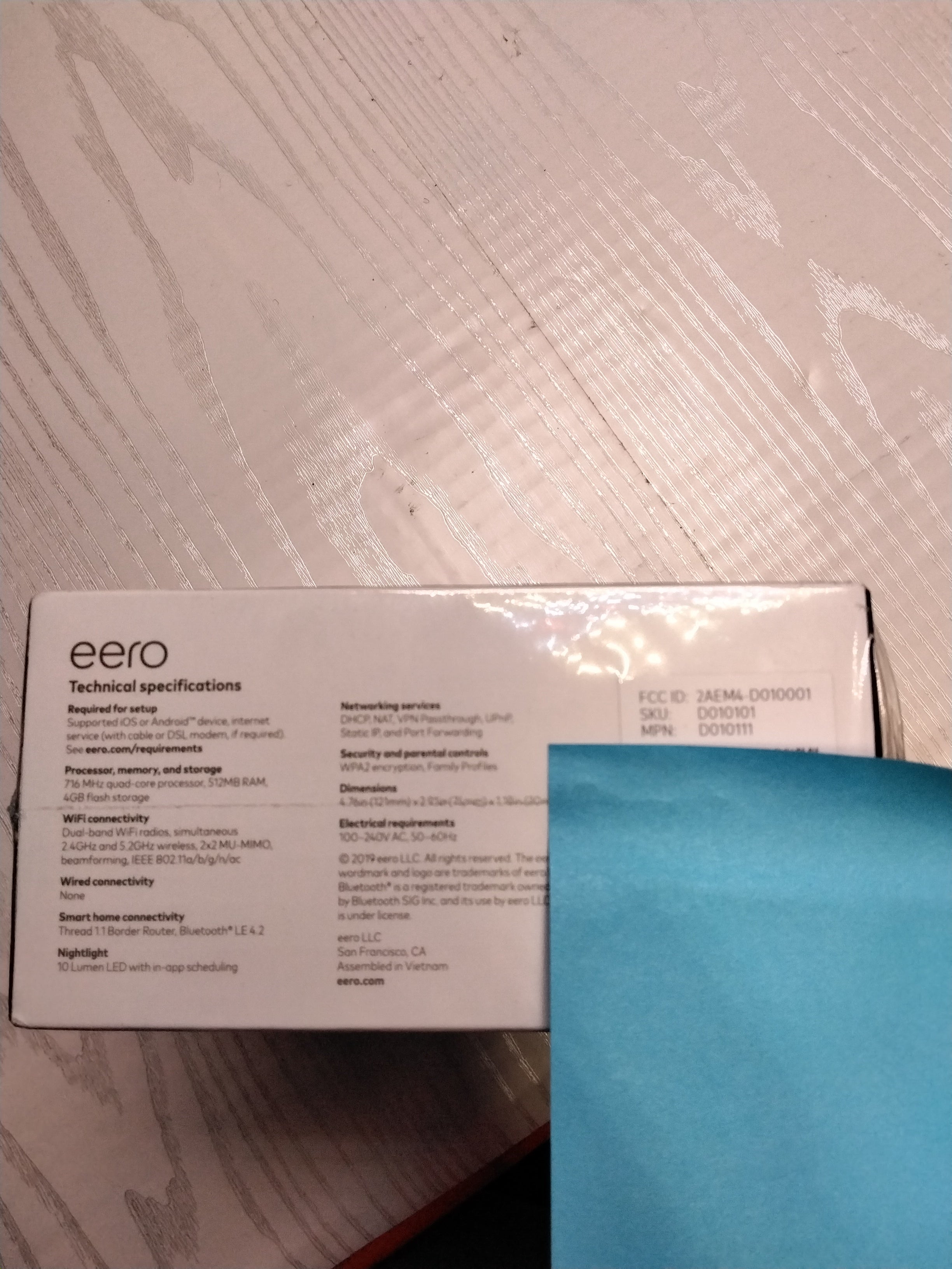 *SEALED* eero Beacon WiFi Range Extender Add-on Dual-Band, D010101, White (7724397854958)