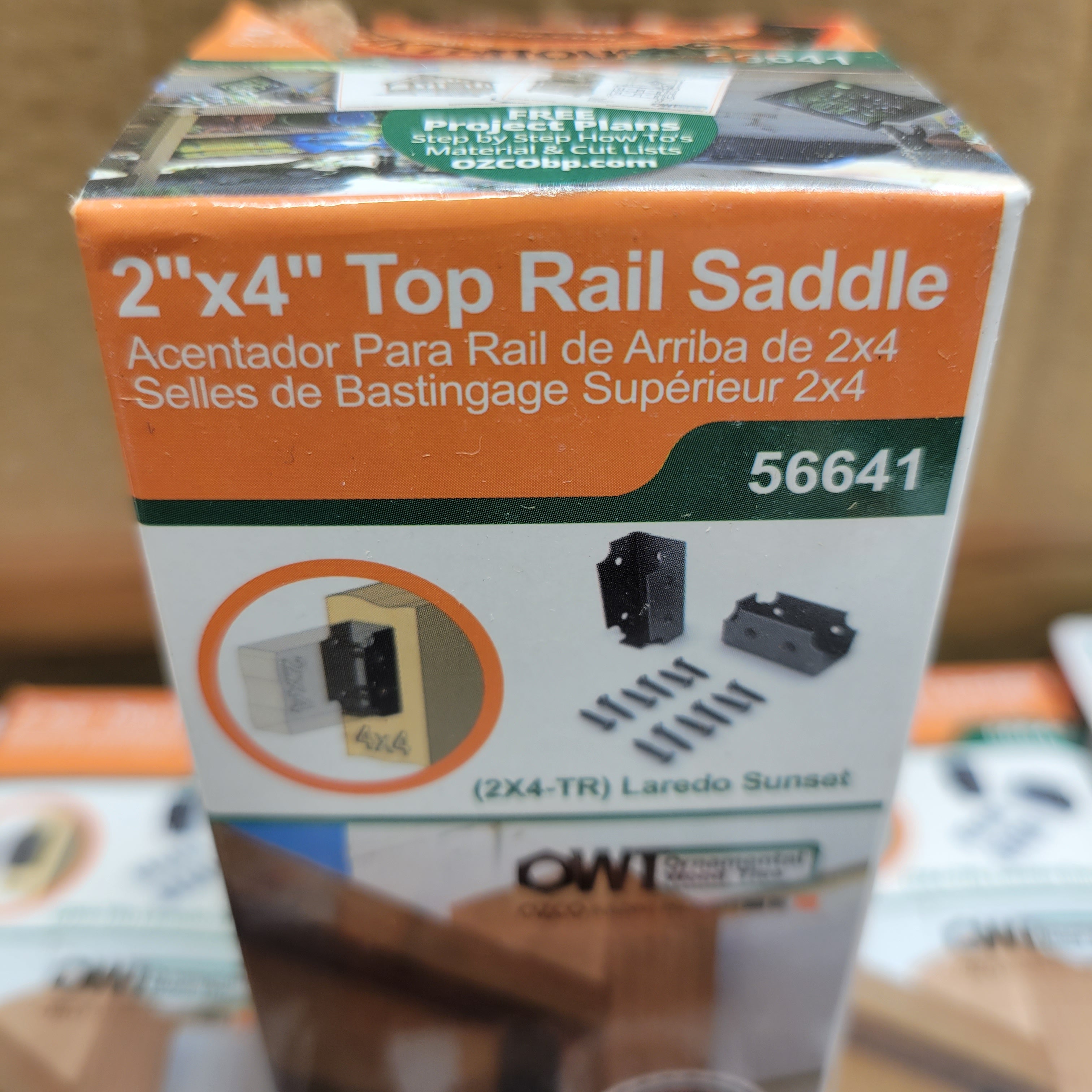 (Lot of 23 Packs) OZCO 56641 Laredo Sunset 2x4 Top Rail Saddle, (2 per Pack) (7712462995694)