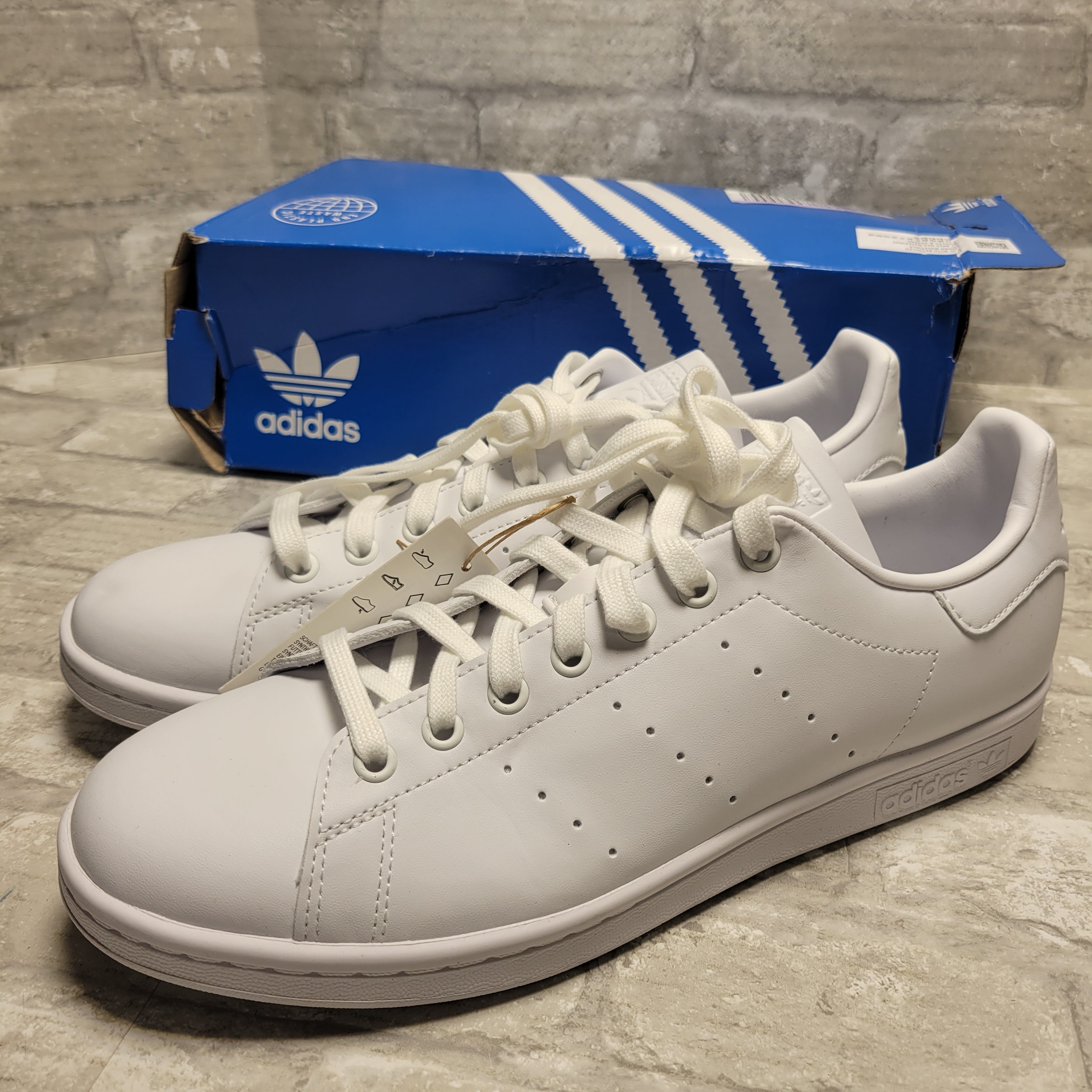 adidas Originals Men's Stan Smith (End Plastic Waste) Sneaker, White 10 (8100341874926)