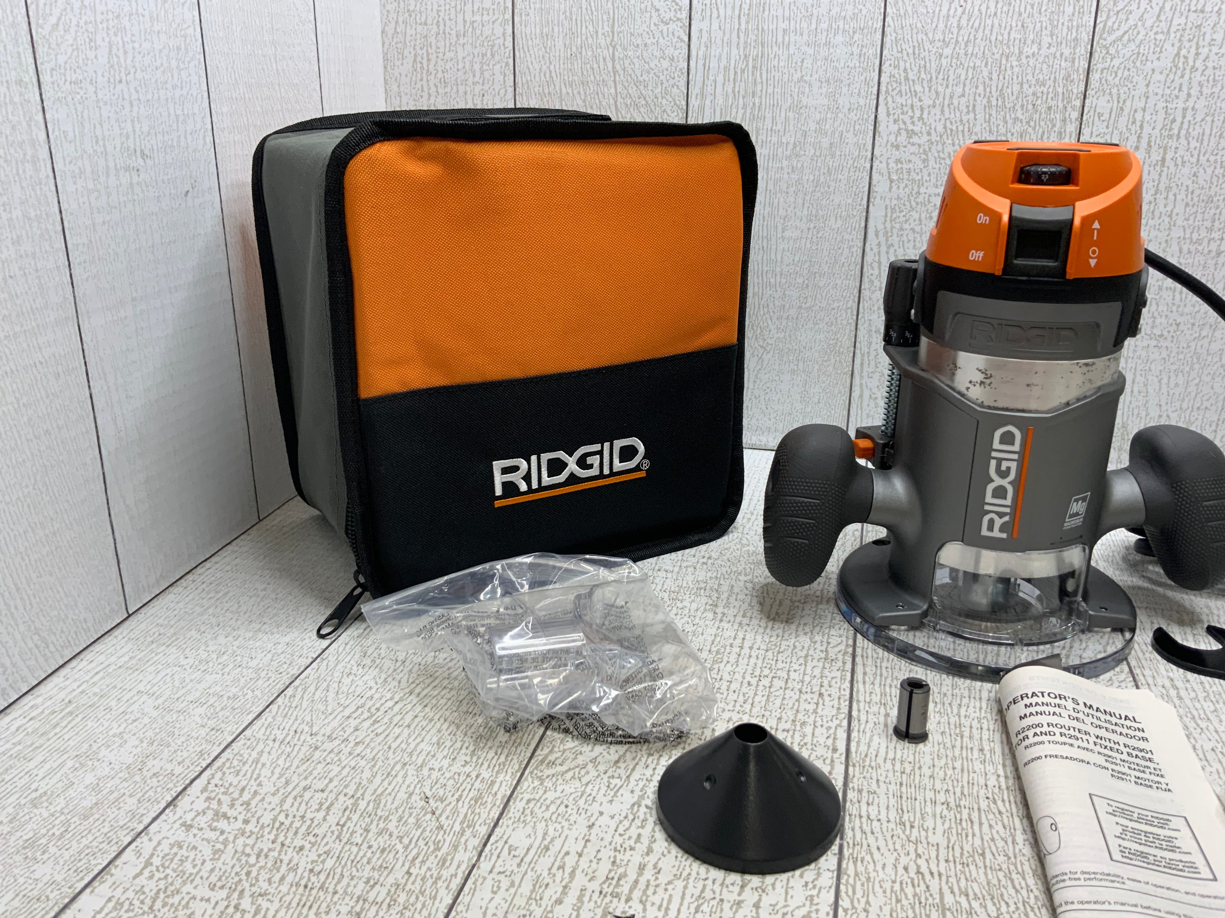 Ridgid, R22002, 2 HP Fixed Base Router