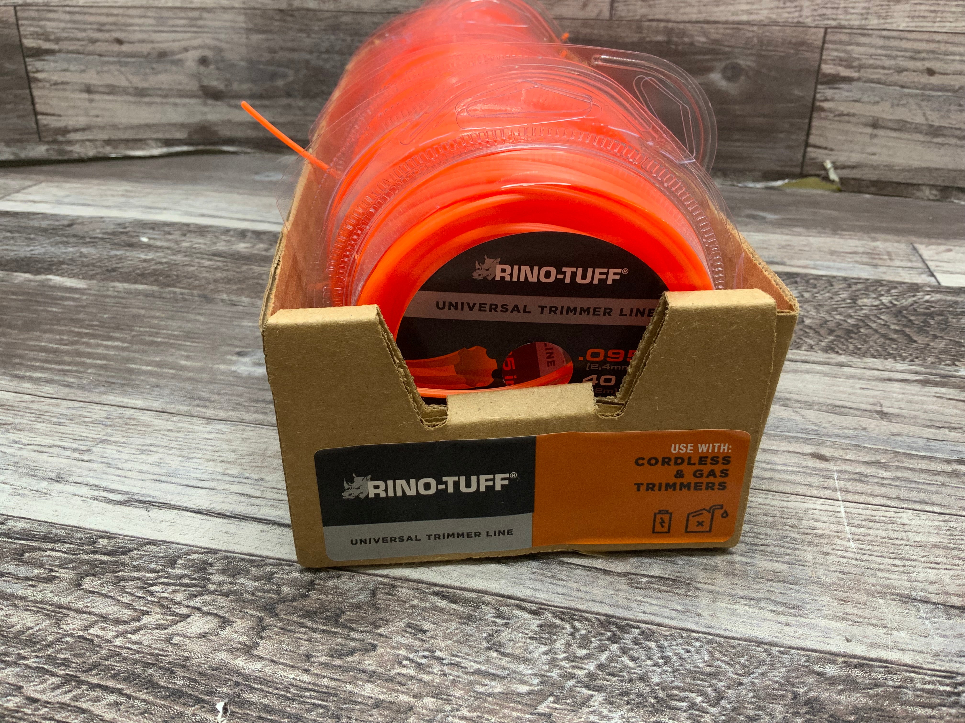 Rino Tuff 16217A .095” x 40’ Rounded Light Duty Trimming Line **LOT OF 12**
