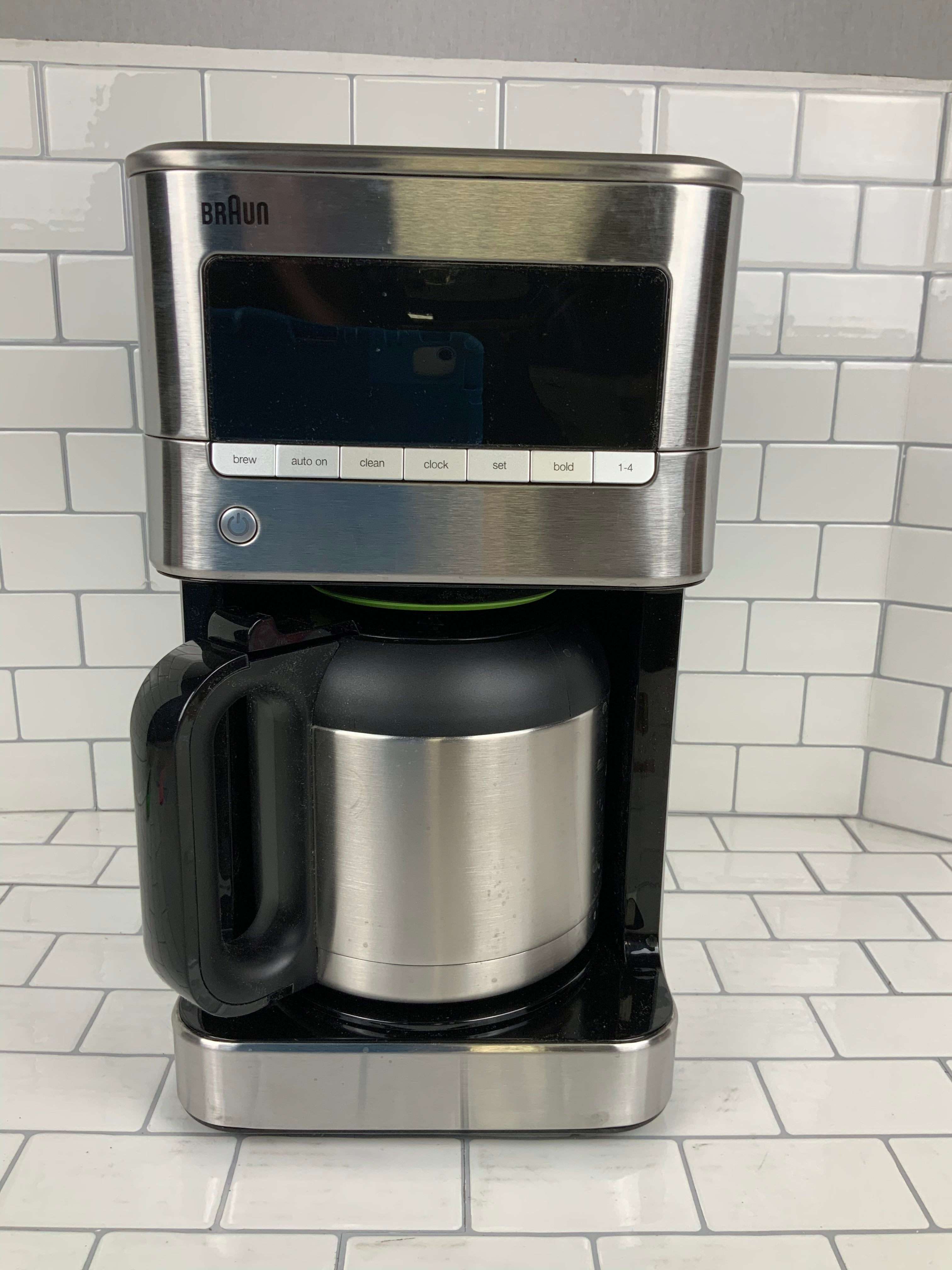 Braun KF7175 BrewSense Drip Coffee Maker with Thermal Carafe, 10 Cup