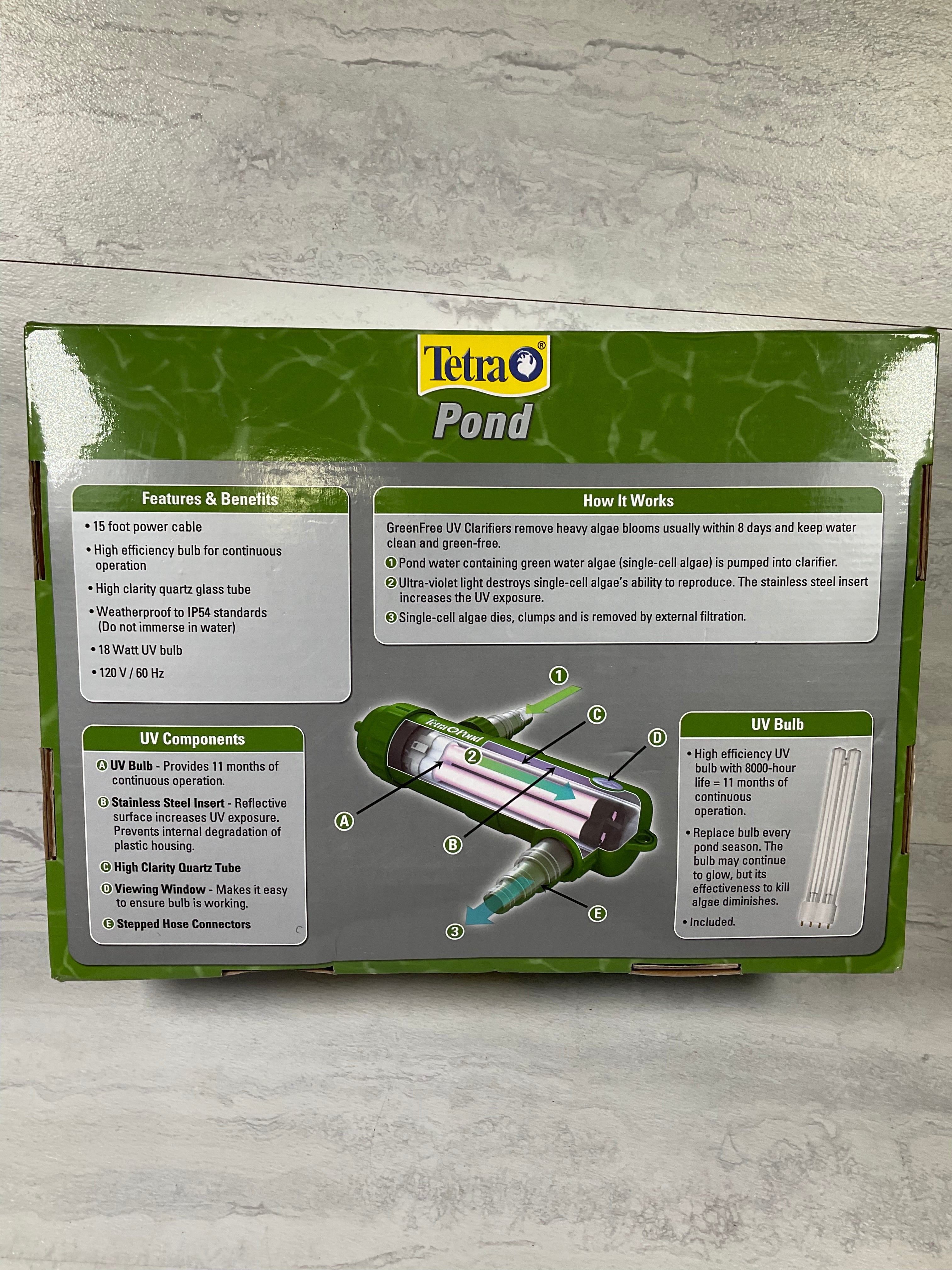 TetraPond UVC-18 GreenFree UV Clarifiers, Up To 4400 Gallons, 18-Watt (6979552215223)
