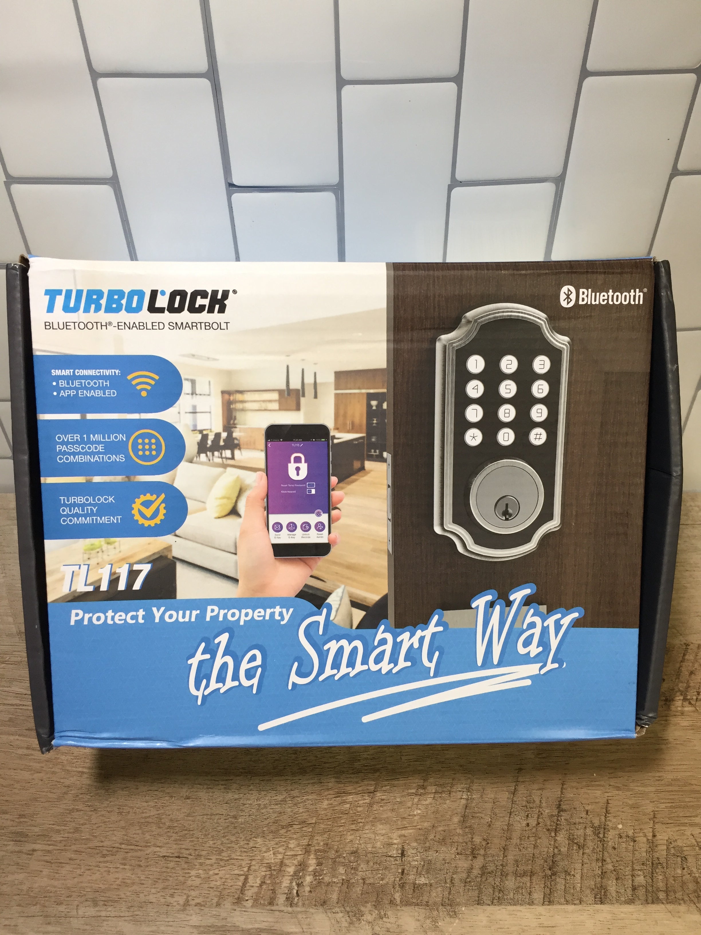 TURBOLOCK TL117 Smart Lock with Keypad, Voice Prompts Brushed Nickel (6984380252343)