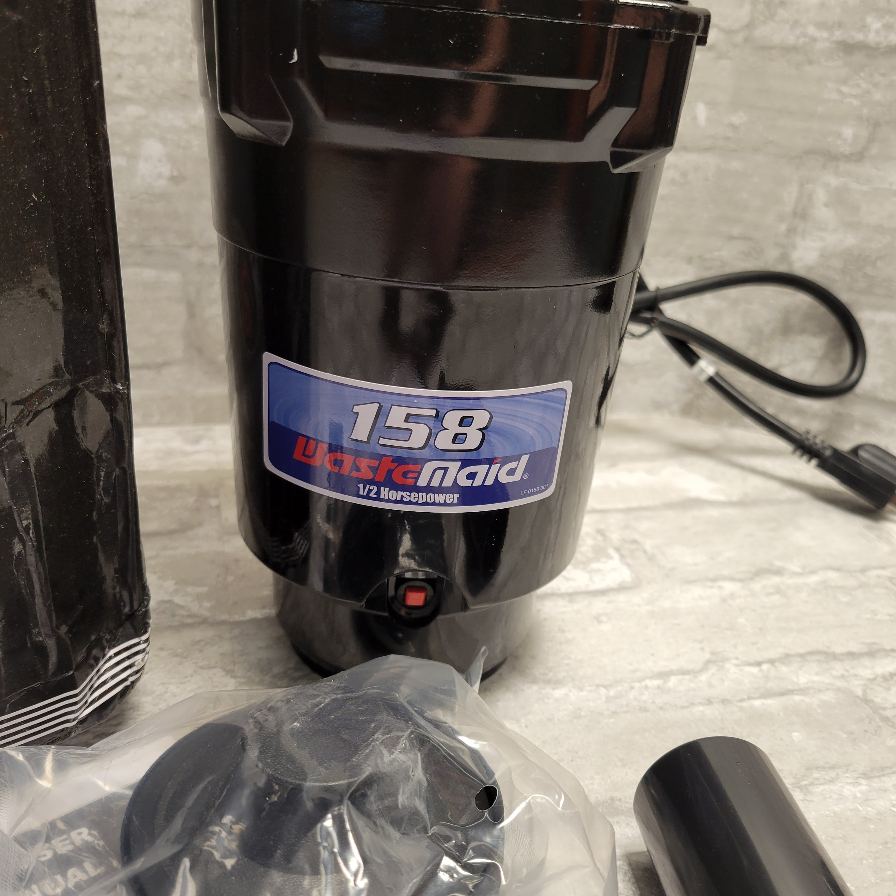 Waste Maid 1/2 HP Standard Kitchen Garbage Disposal, Attached Power Cord (8020756758766)