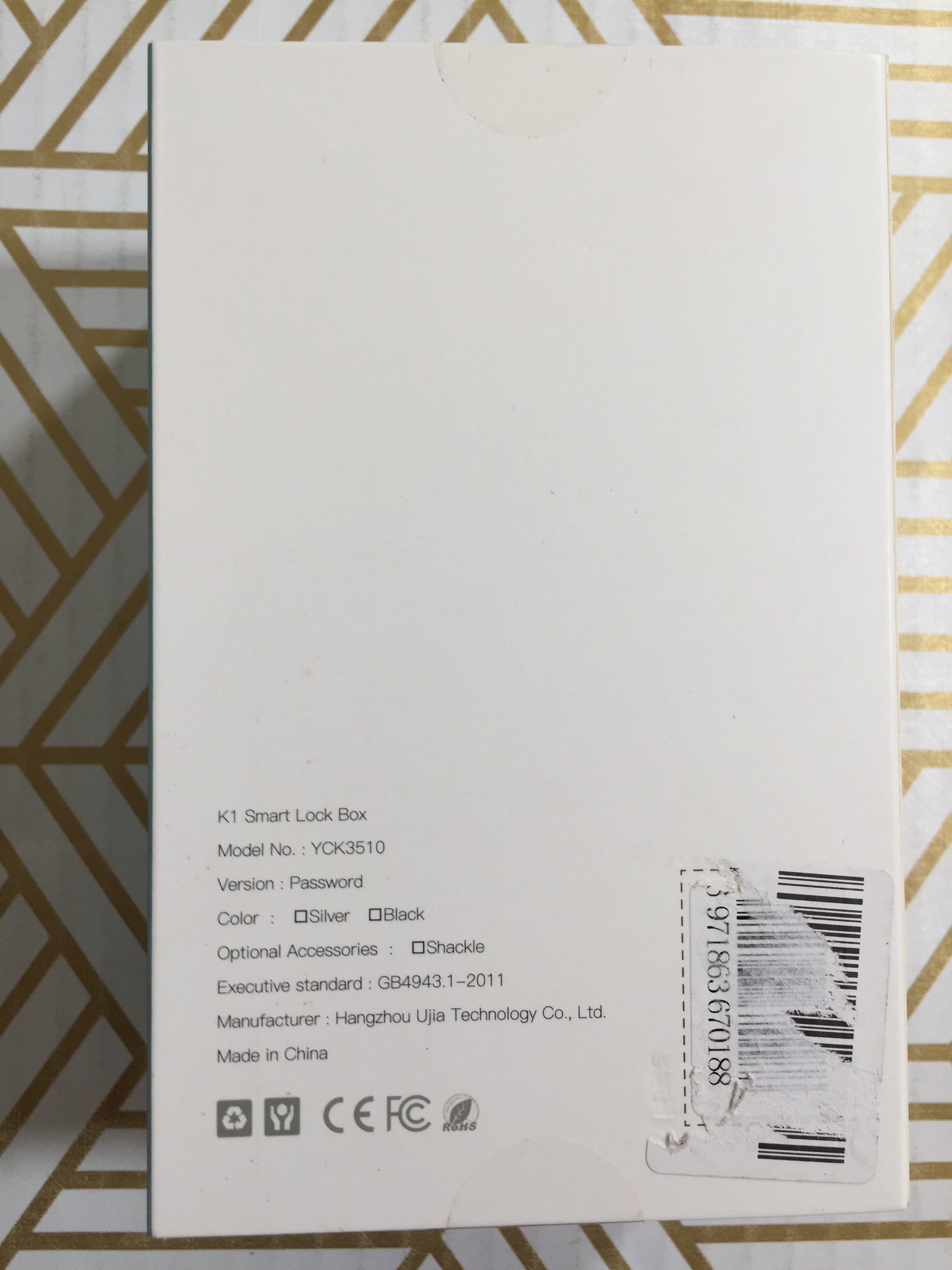 YEEUU Smart Keybox Lock with Passcode and Management APP K120 - Rental, Business (7734568157422)