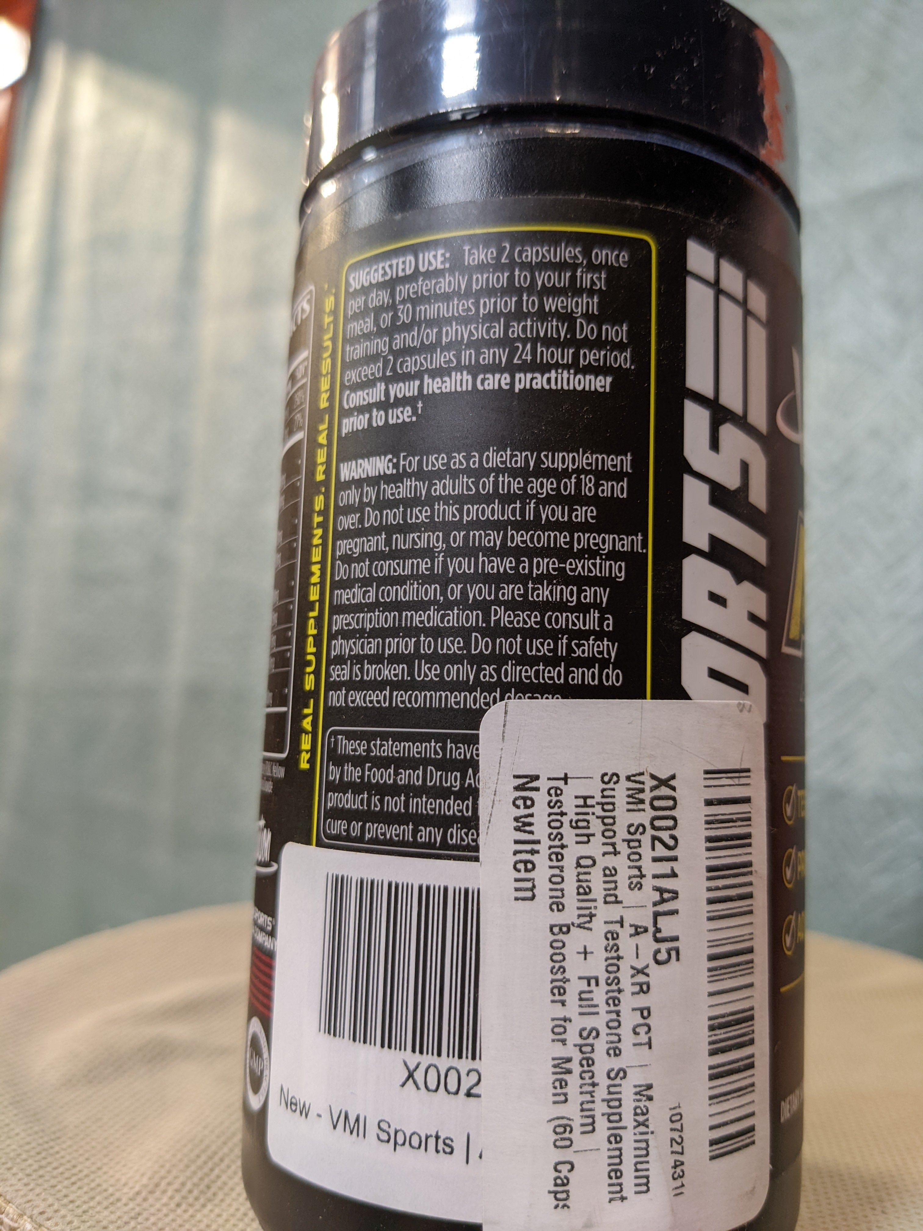 VMI Sports | AXR PCT | Maximum Hormonal Support Supplement for Men | Testosterone Booster Expires 03/23 (7567347351790)
