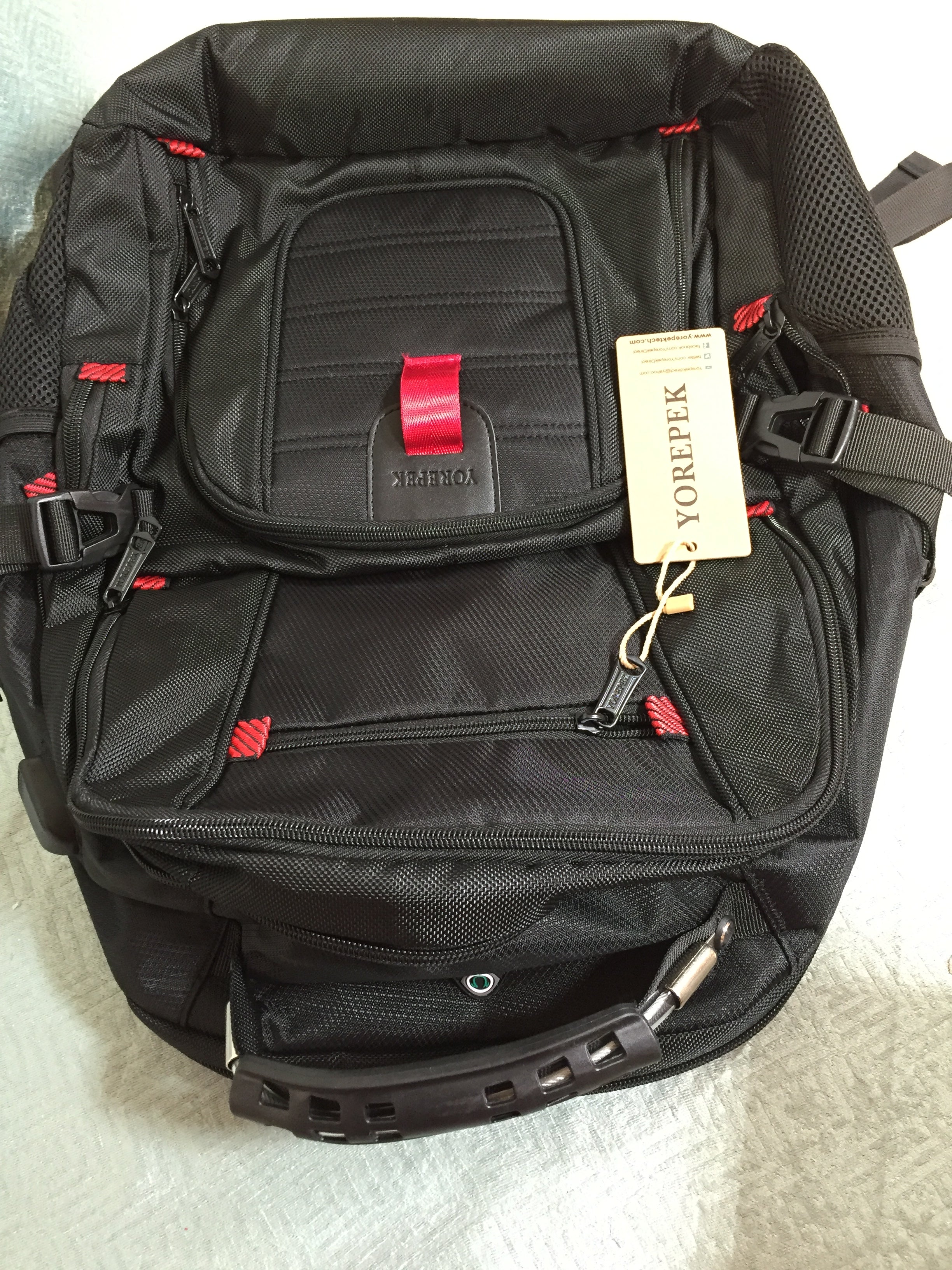 YOREPEK 18.4 Laptop Backpack with USB Charger Port, TSA Friendly Flight Approved (7567348170990)