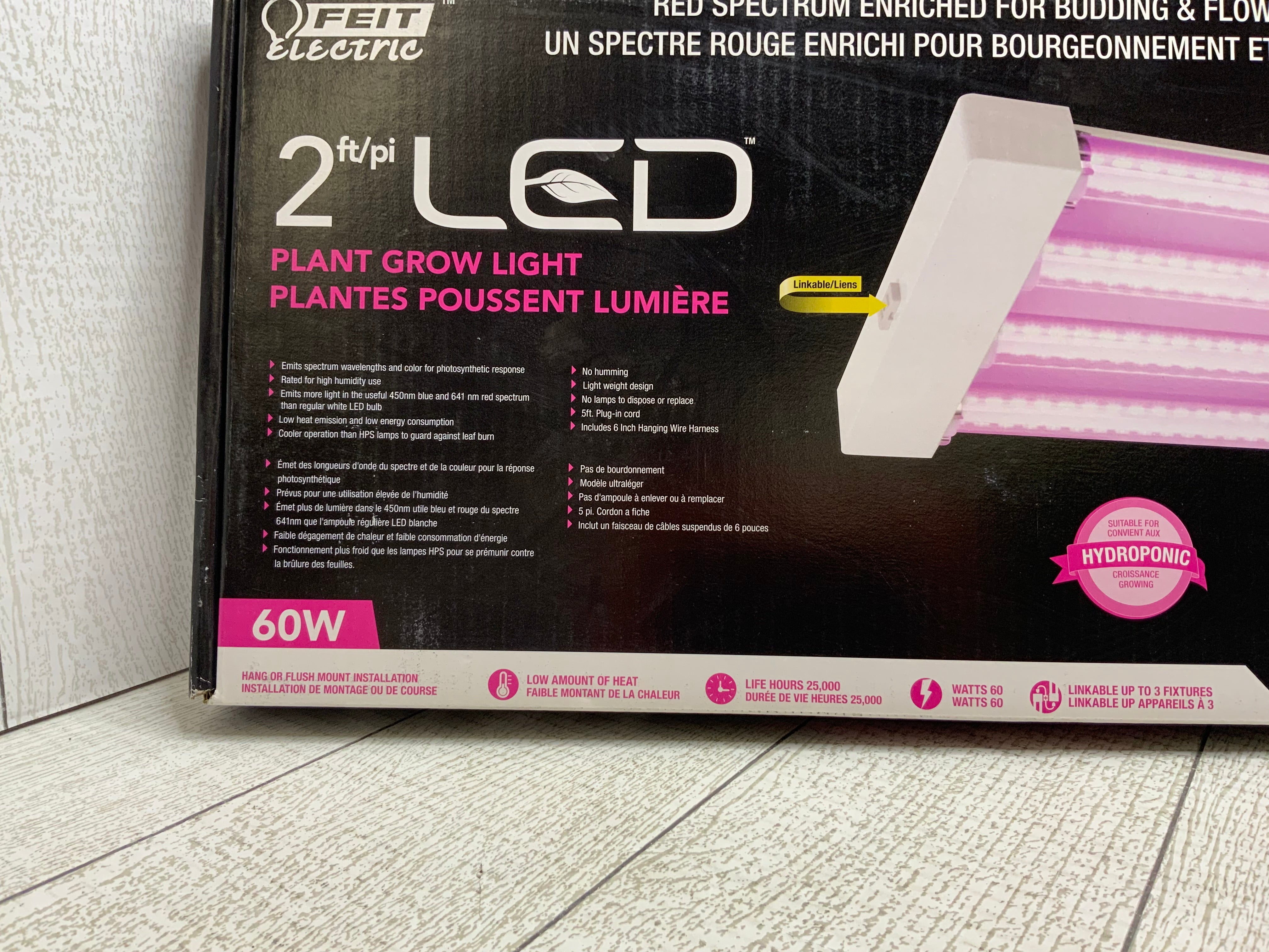 Feit Electric - Quad Light Hydroponic 60 Watt LED 2 Foot Linkable Grow Light (8055728472302)