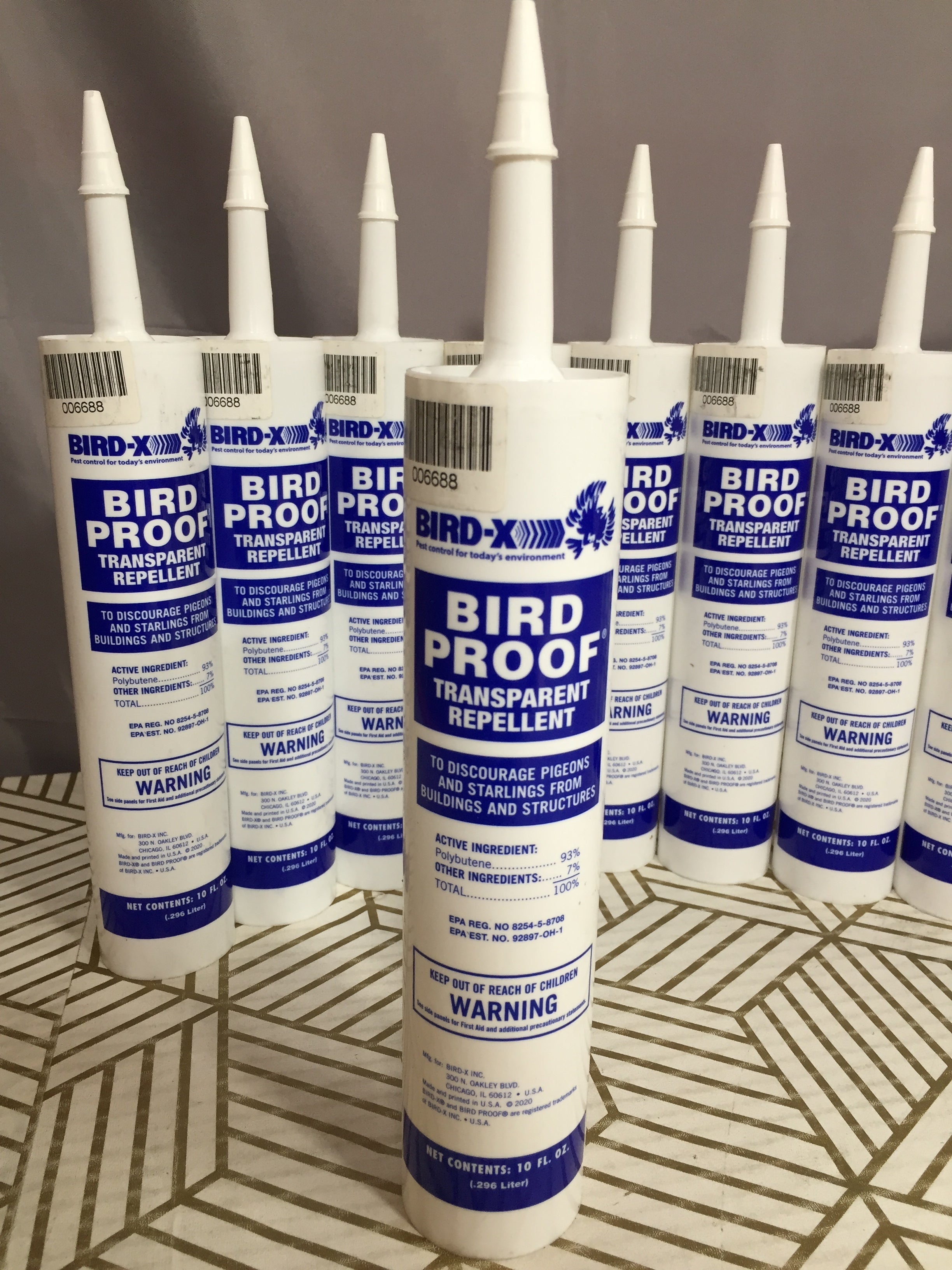 BirdX BirdProof Bird Repellent Gel 3Pack Odorless Lasts, 54 OFF
