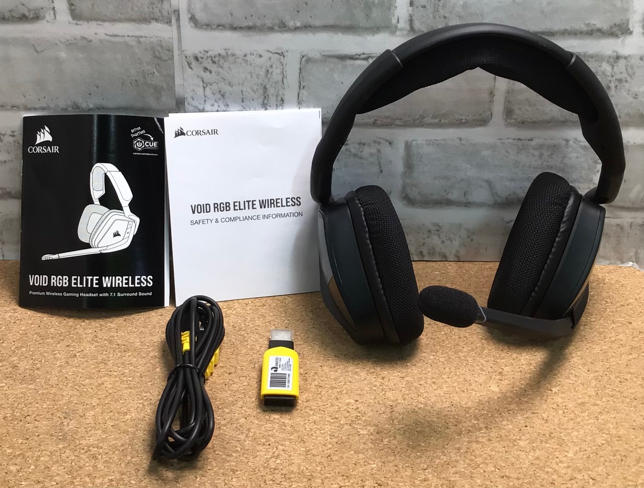 Corsair Void RGB Elite Wireless Premium Gaming Headset with 7.1 *Tested/Working* (7924880441582)