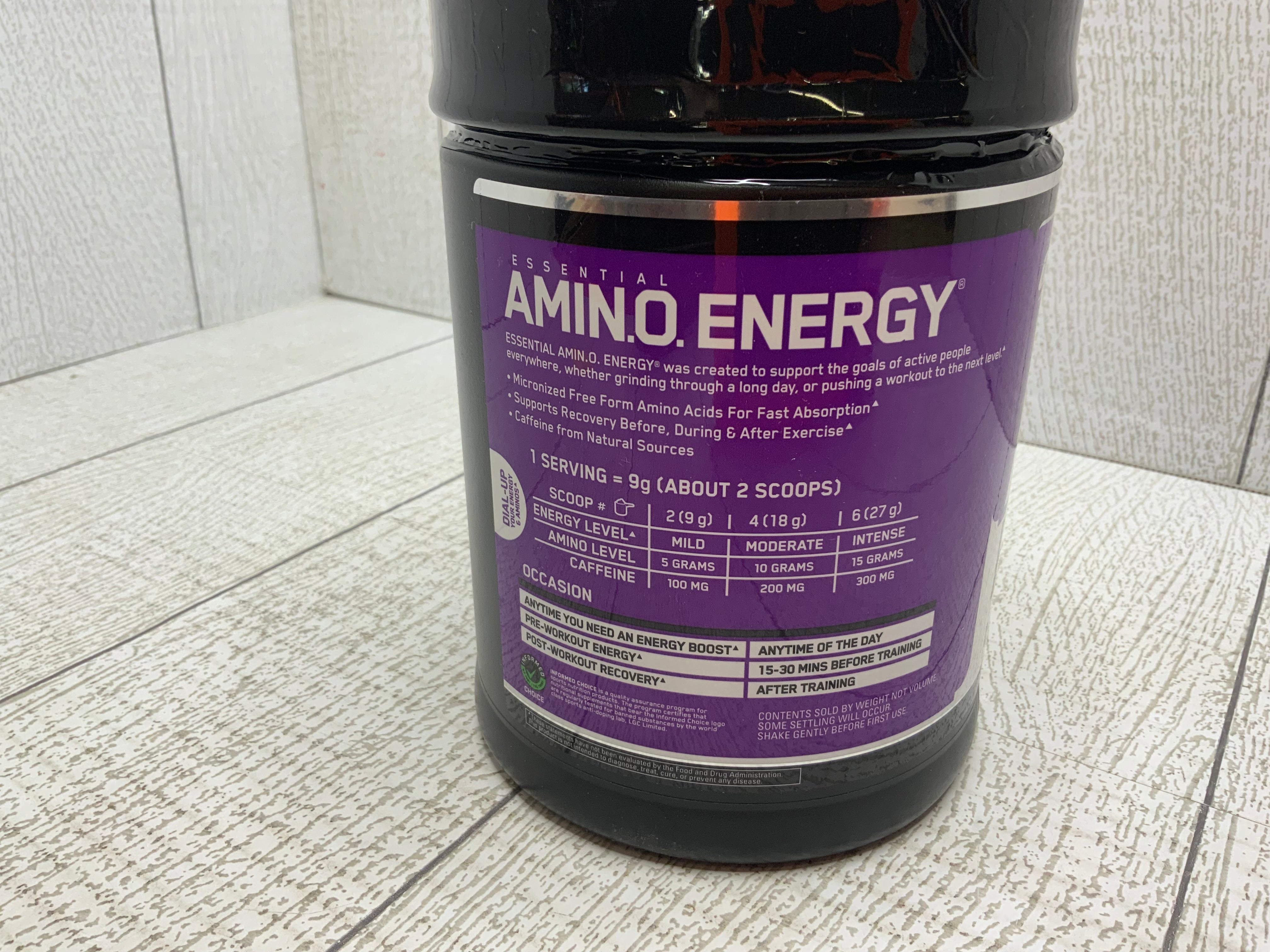 Optimum Nutrition Essential Amino Energy (Grape, 65 Servings) (Exp-04/24) (8047082995950)
