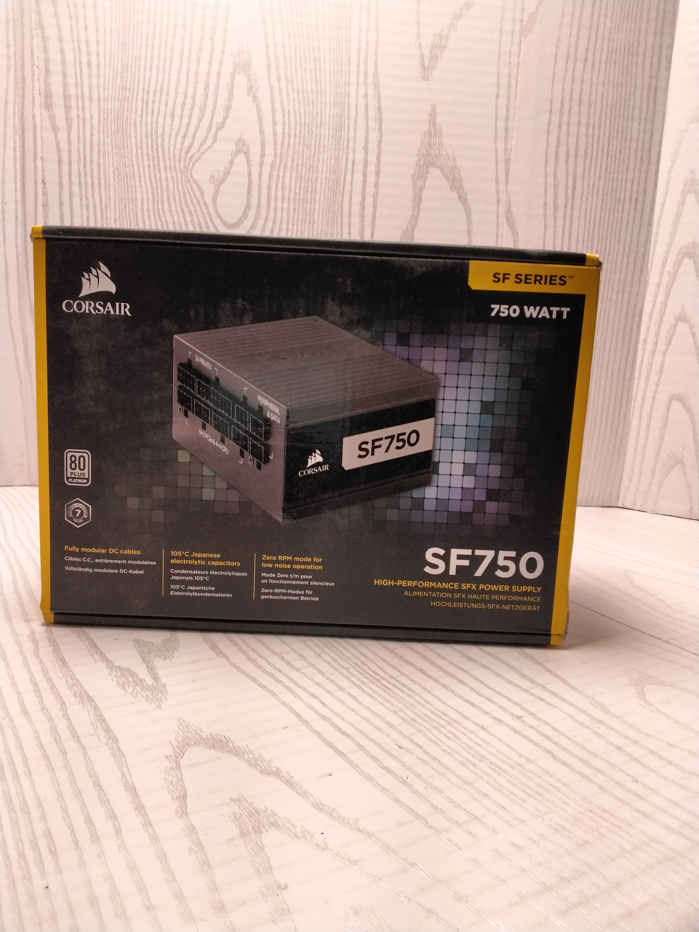 *FOR PARTS* Corsair SF750, 750 Watt, SFX, 80+ Platinum Certified, Power Supply (7893155971310)